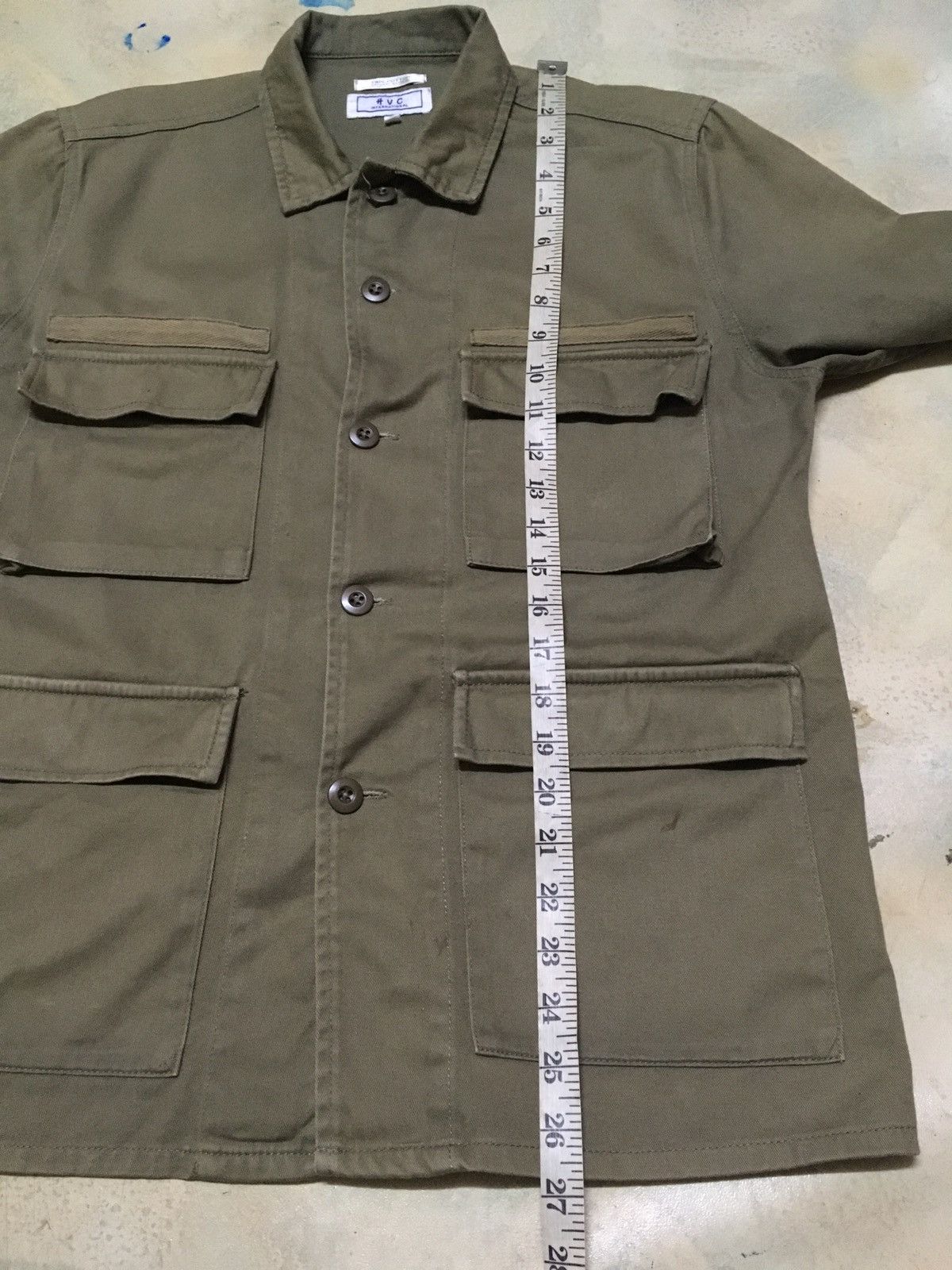 Japanese Brand × Vintage HVC International Four Pockets Military Army Style Shirt Size US M / EU 48-50 / 2 - 11 Thumbnail