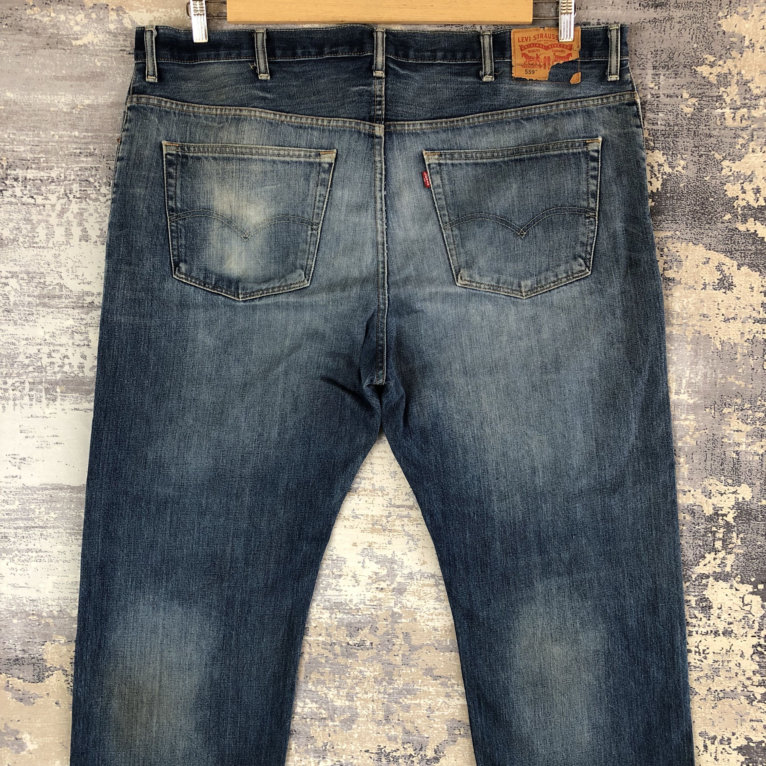 Jean Vintage Levis 559 Baggy Jeans Oversized Levi's Denim Size US 44 / EU 60 - 4 Thumbnail
