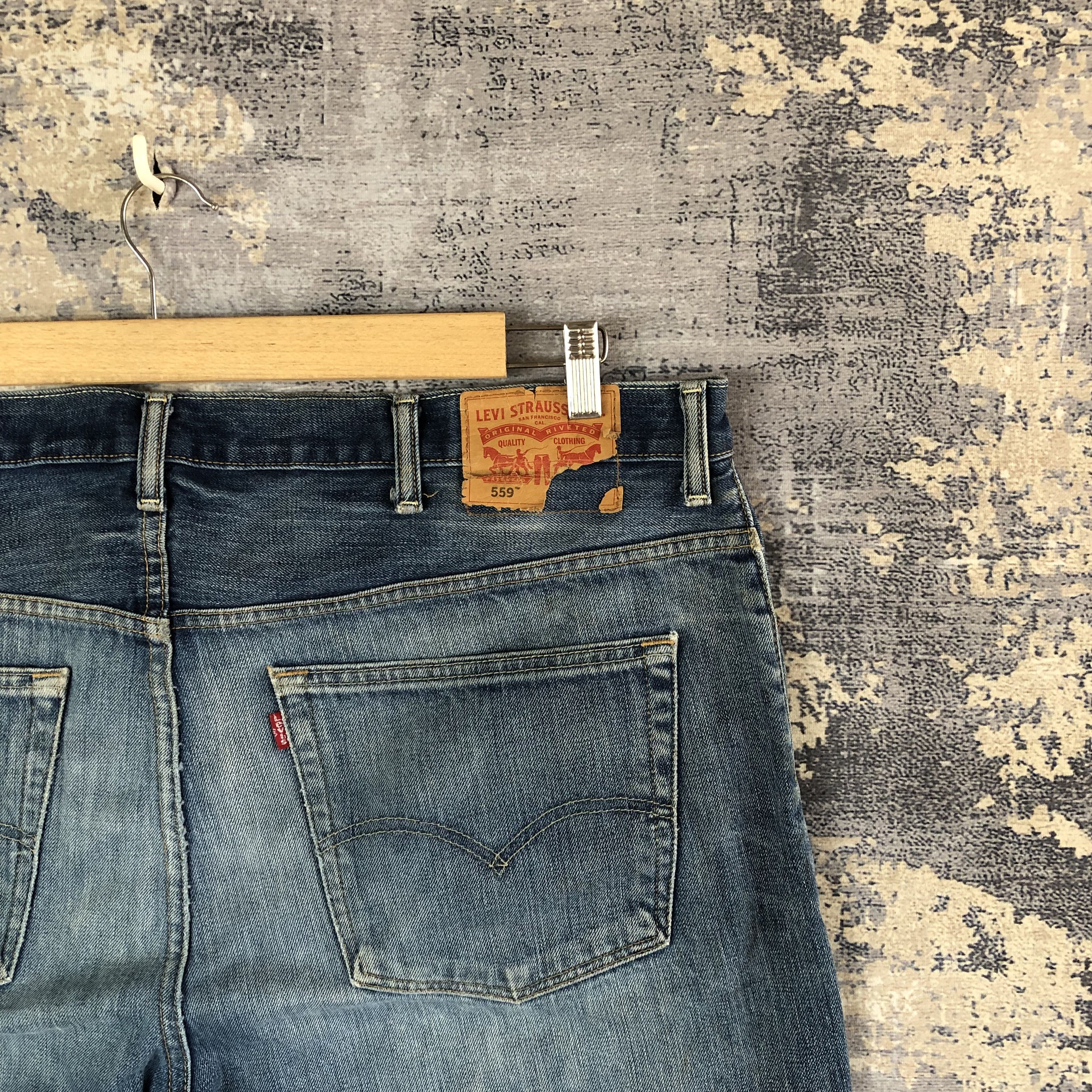 Jean Vintage Levis 559 Baggy Jeans Oversized Levi's Denim Size US 44 / EU 60 - 5 Thumbnail