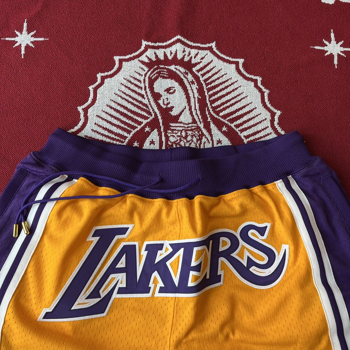 Just Don Los Angeles Lakers 1996-97 Home Shorts Gold Size XL