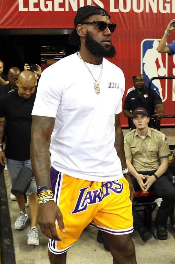 Just Don Los Angeles Lakers 1996-97 Home Shorts Gold Size XL