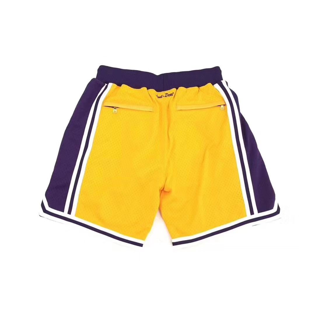 Just Don Los Angeles Lakers 1996-97 Home Shorts Gold Size XL