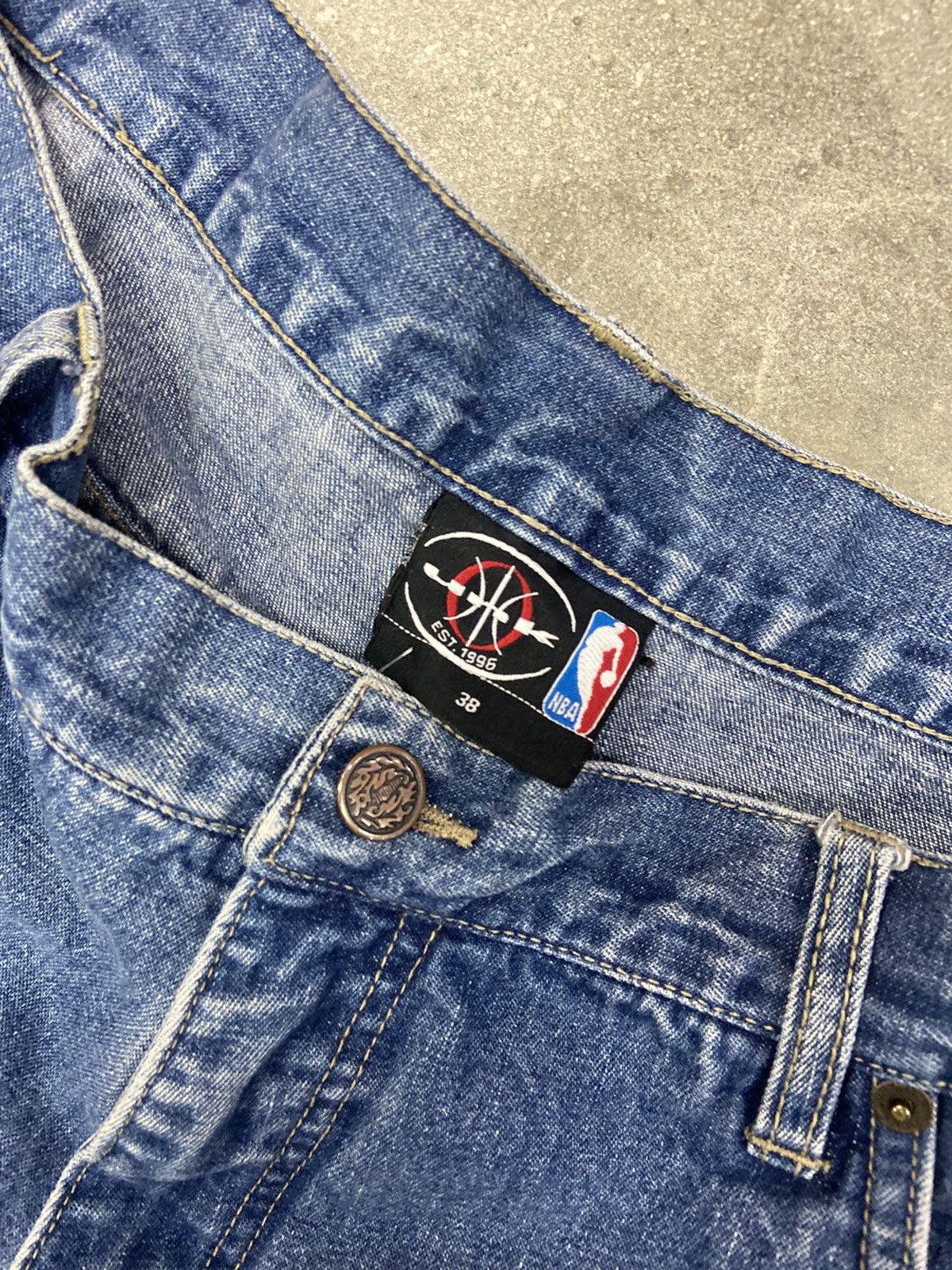 Vintage UNK NBA Teams Denim Jeans Basketball | Depop