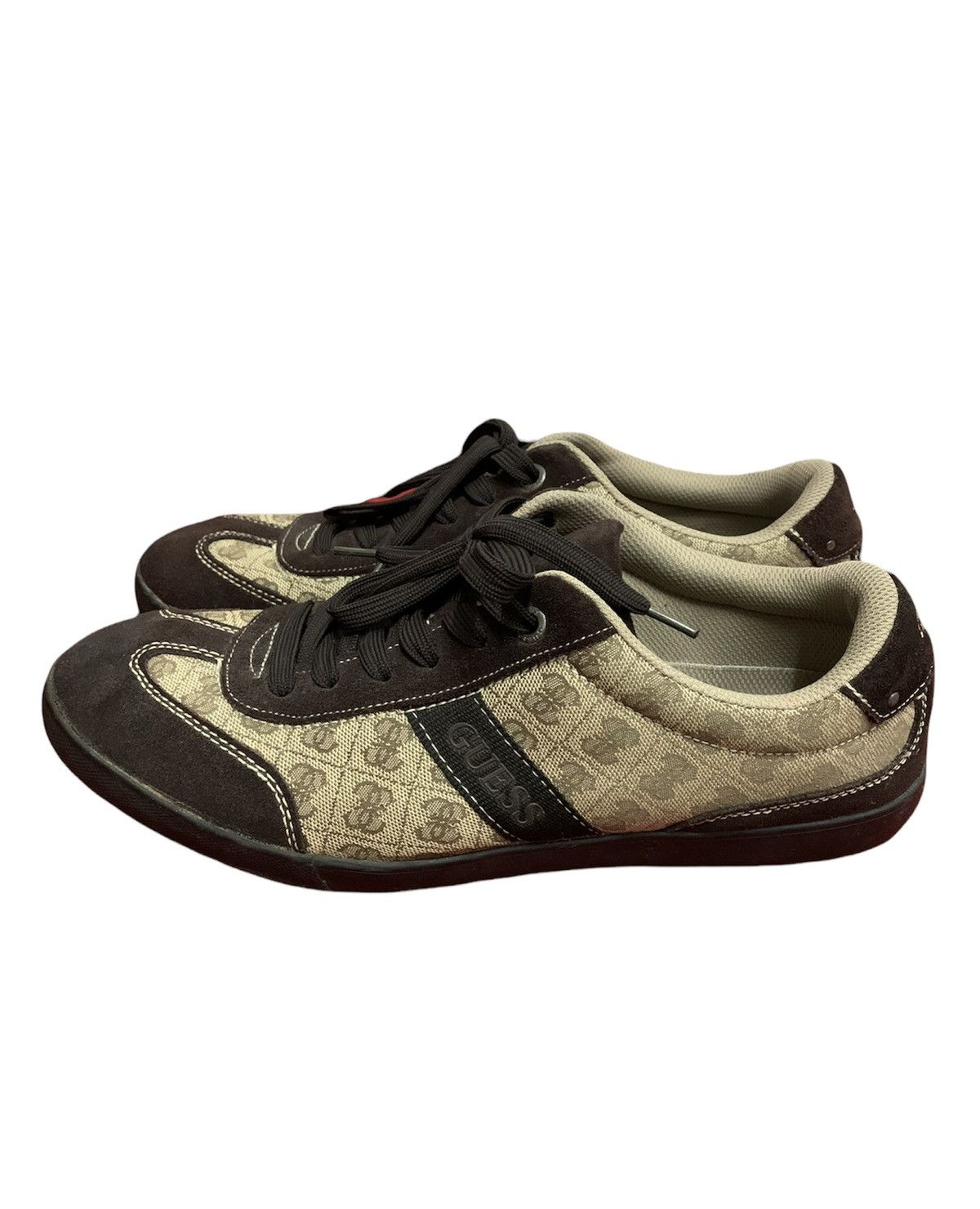 Men Guess Shoes Over Print Auth