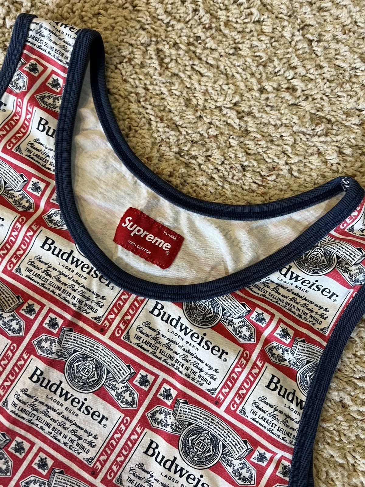人気カラーの Supreme × Budweiser Budweiser Grailed | Top Tank Supreme トップス
