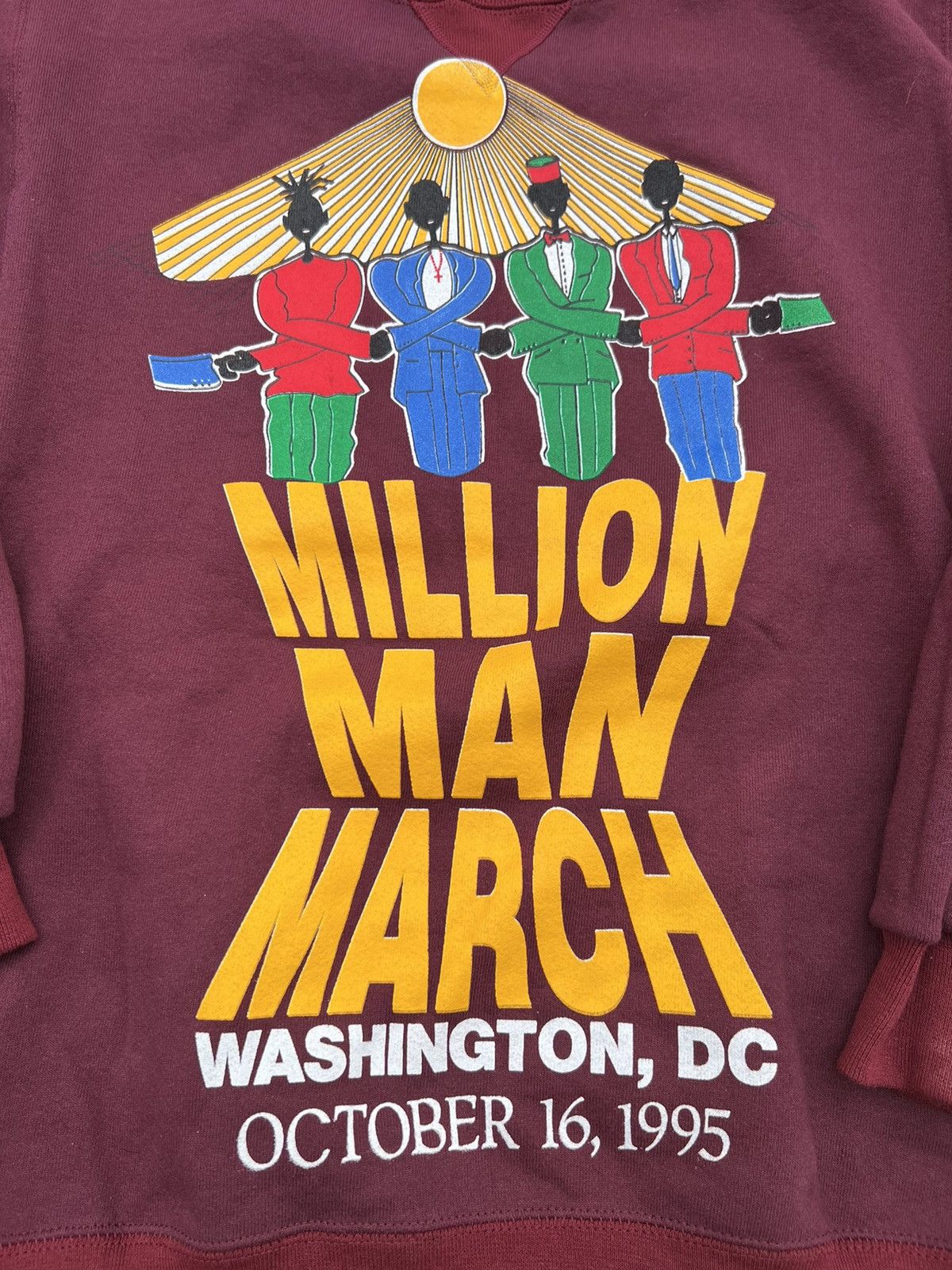 Vintage 1995 Vintage Million Man March sweatshirt Size US M / EU 48-50 / 2 - 2 Thumbnail