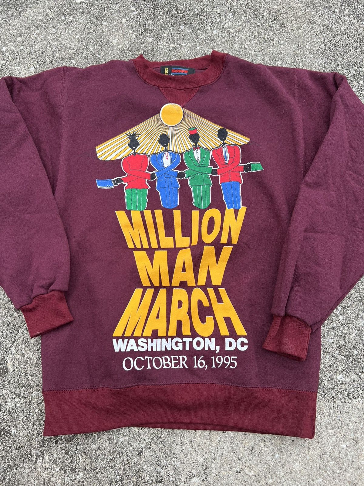 Vintage 1995 Vintage Million Man March sweatshirt Size US M / EU 48-50 / 2 - 1 Thumbnail