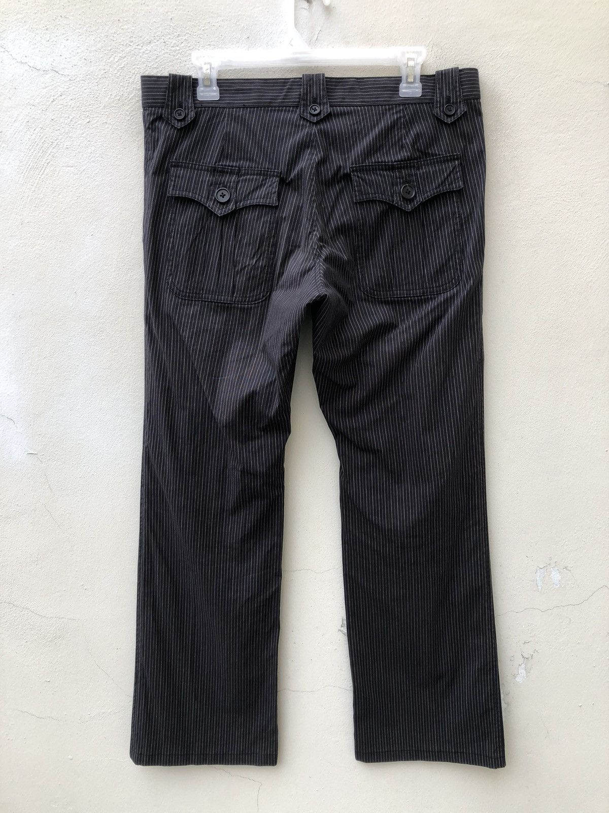 Paul Smith Vintage Paul Smith Stretch Striped Flare Pant Size US 32 / EU 48 - 11 Thumbnail