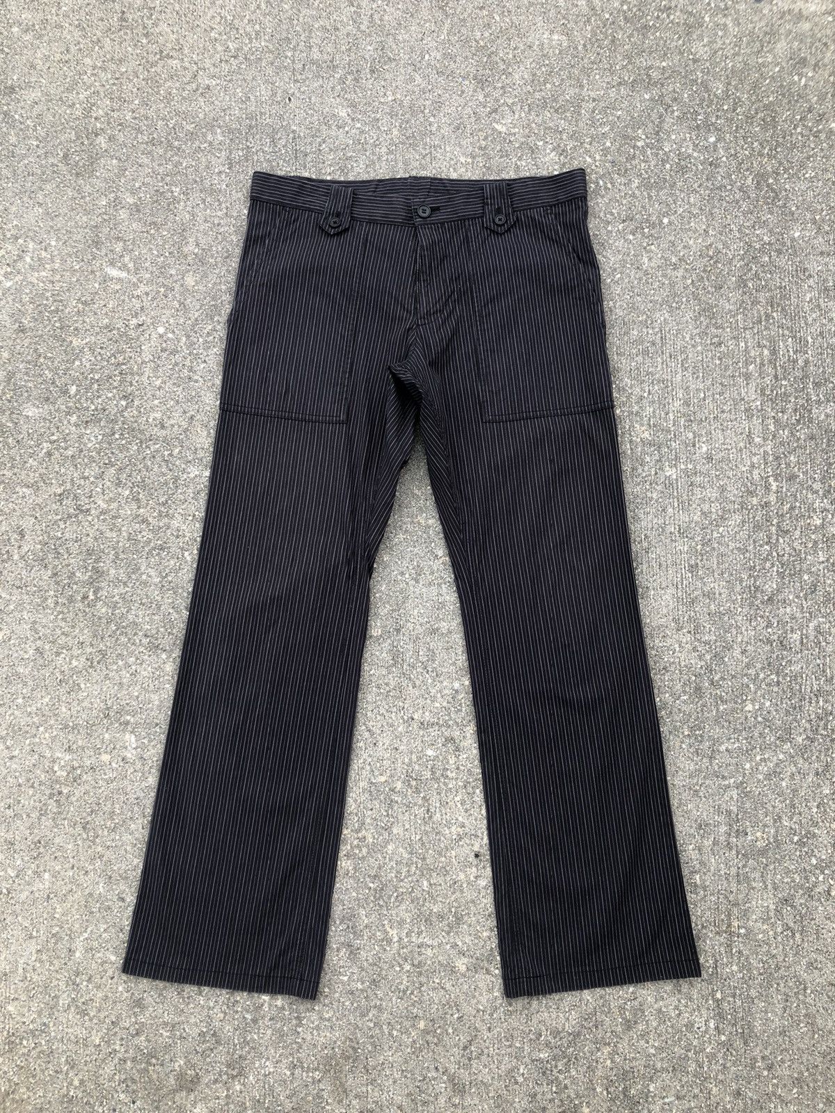 Paul Smith Vintage Paul Smith Stretch Striped Flare Pant Size US 32 / EU 48 - 1 Thumbnail