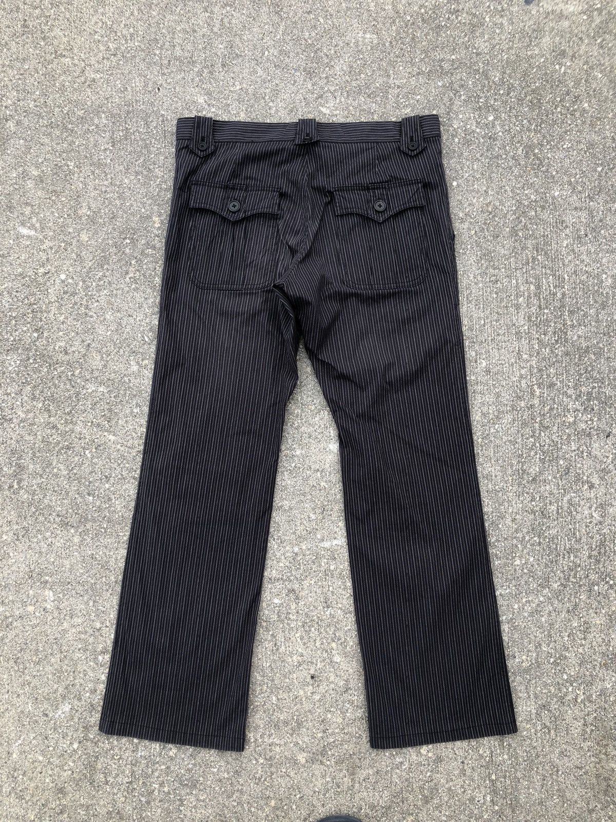 Paul Smith Vintage Paul Smith Stretch Striped Flare Pant Size US 32 / EU 48 - 2 Thumbnail