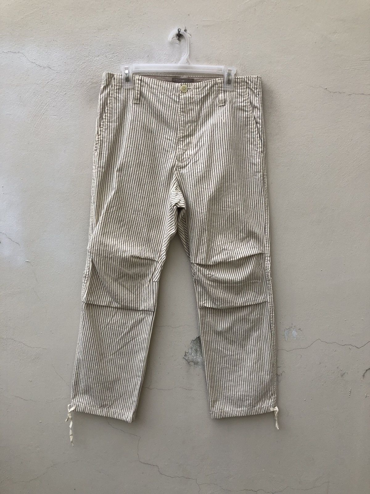 Japanese Brand Vintage Hiromichi Nakano Japan Hickory Striped Trouser Pant Size US 31 - 3 Thumbnail