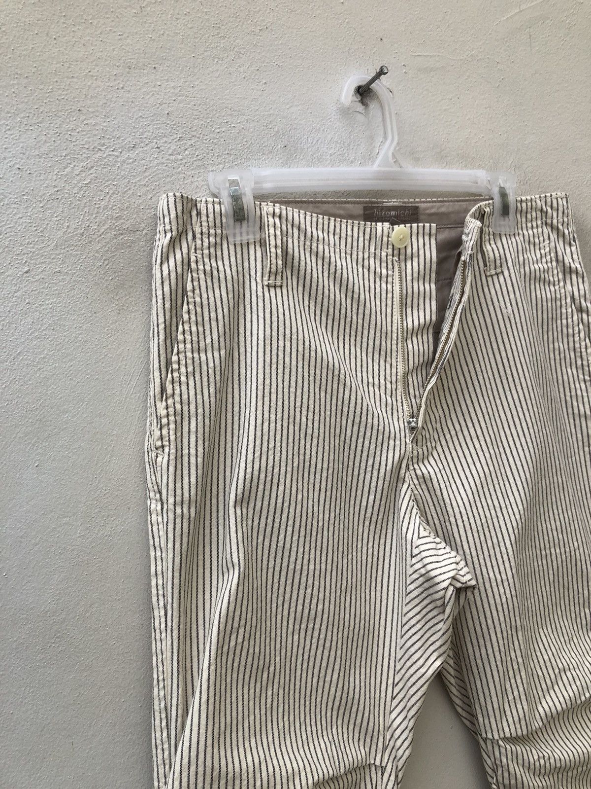 Japanese Brand Vintage Hiromichi Nakano Japan Hickory Striped Trouser Pant Size US 31 - 5 Thumbnail