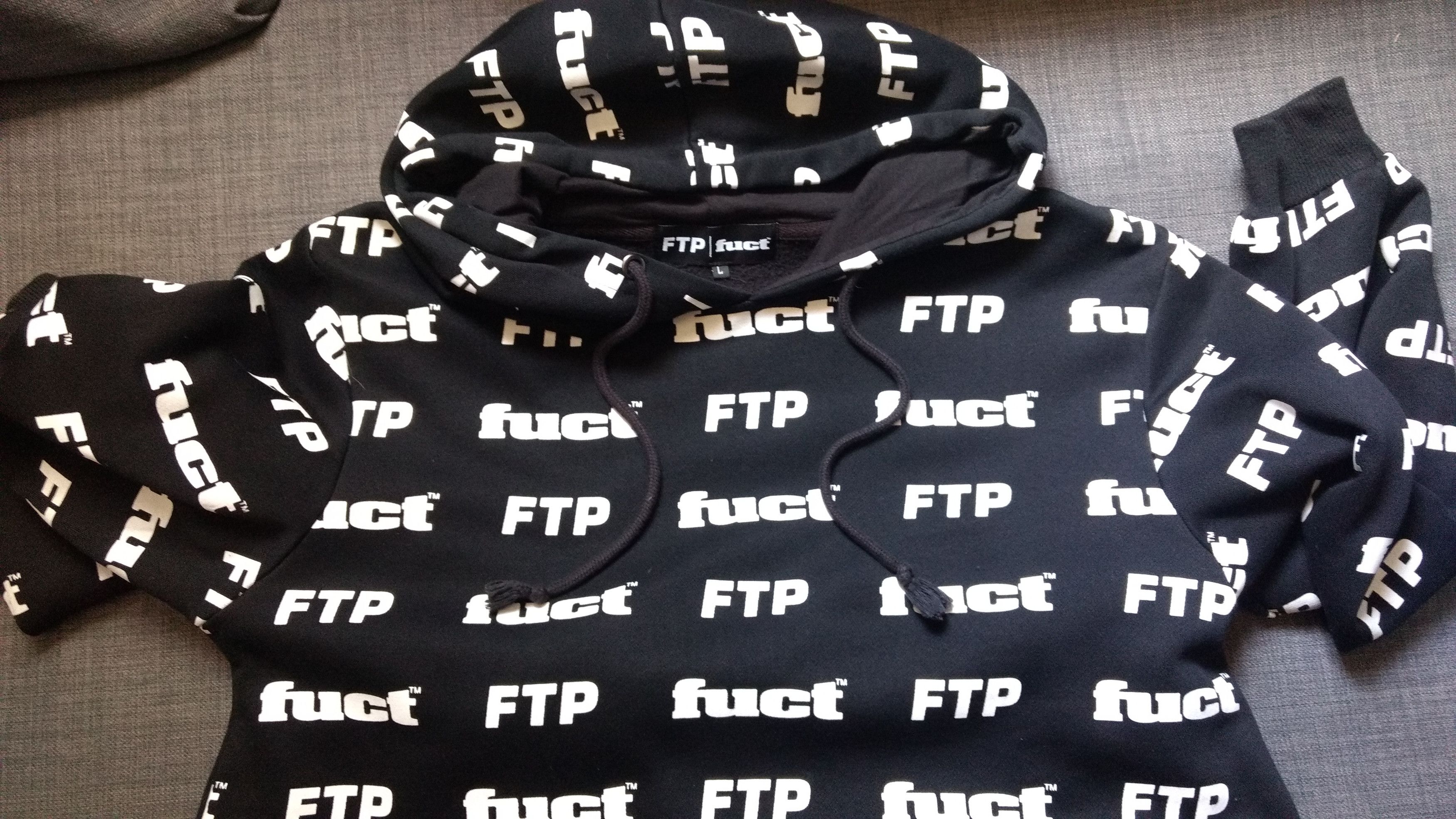 Fuct + FTP all over hoodie