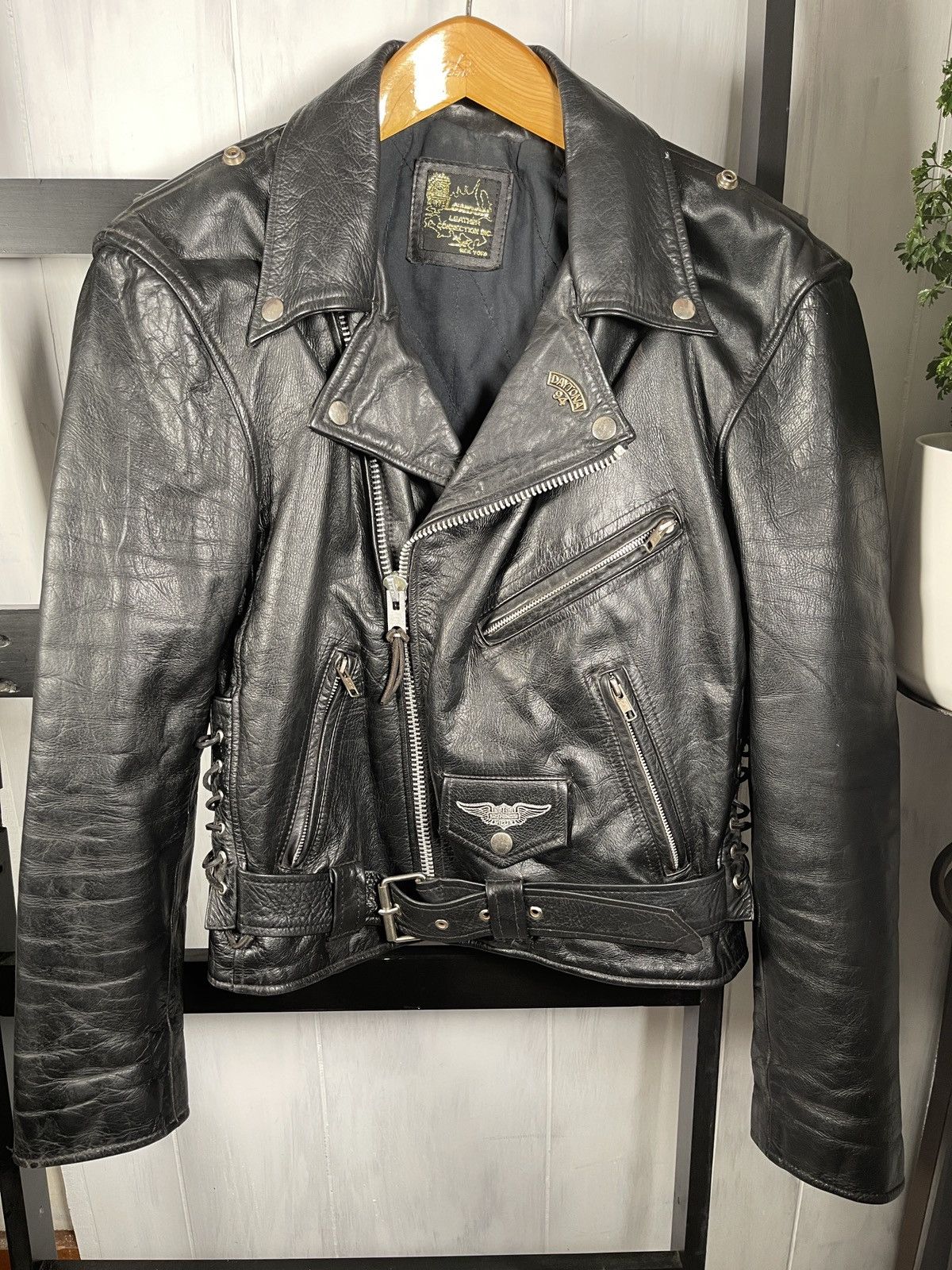 image of Vintage Made In Germany 70’S Moto 'london Leather Nyc' in Black, Men's (Size Small)