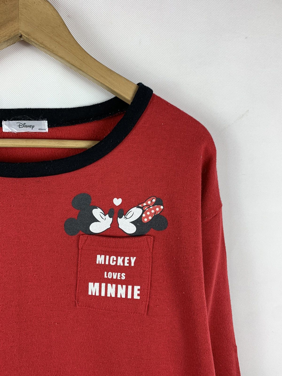 Disney × Mickey Mouse Rare!! Mickey Mouse and Minnie Mouse Sweatshirt Size US S / EU 44-46 / 1 - 2 Thumbnail
