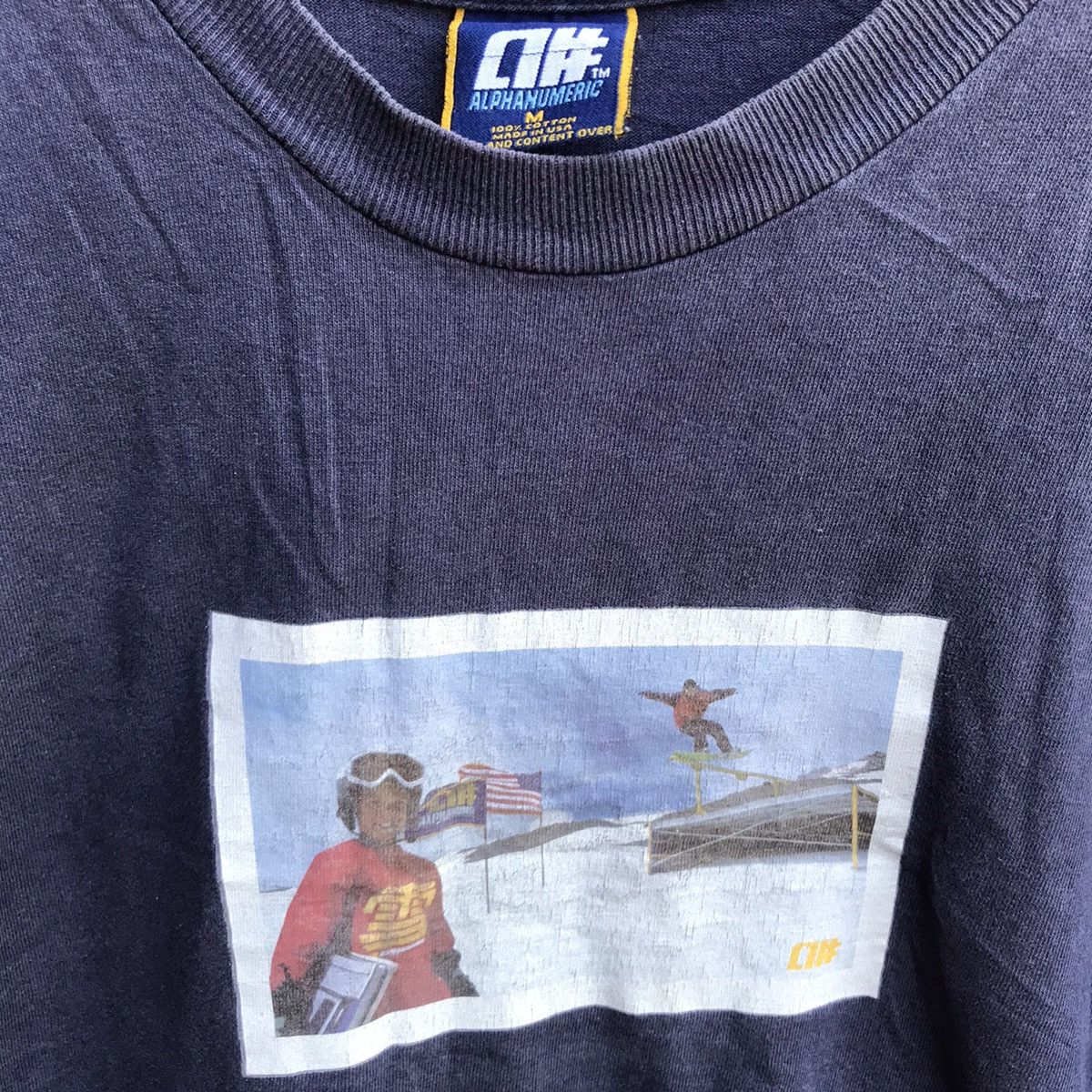 Alphanumeric Vintage 90s ALPHANUMERIC clothing snowboards tee Size US M / EU 48-50 / 2 - 3 Thumbnail