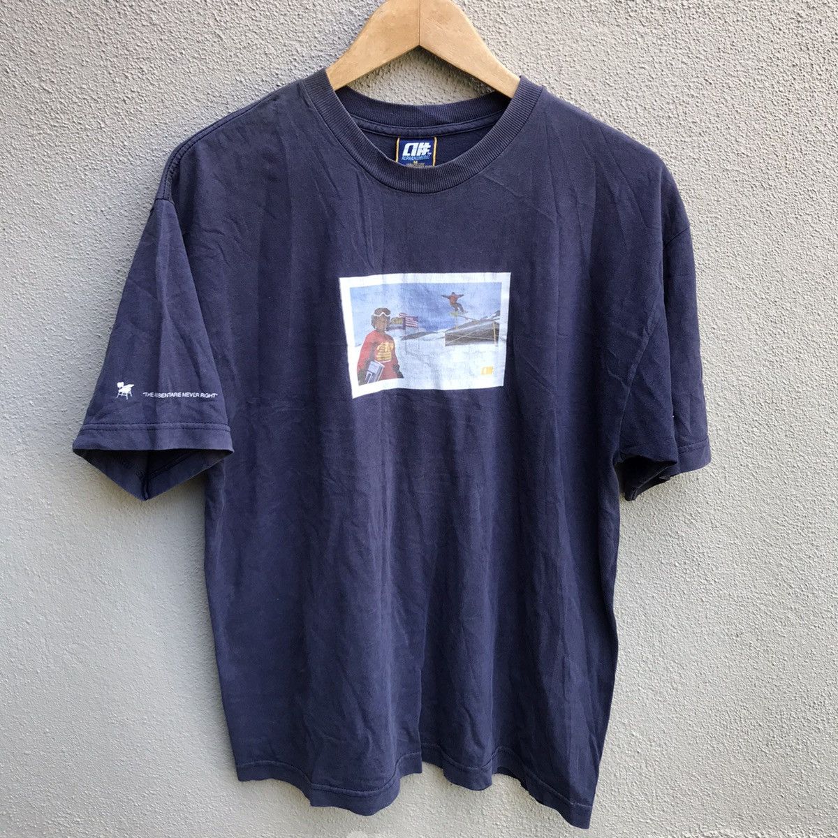 Alphanumeric Vintage 90s ALPHANUMERIC clothing snowboards tee Size US M / EU 48-50 / 2 - 2 Thumbnail