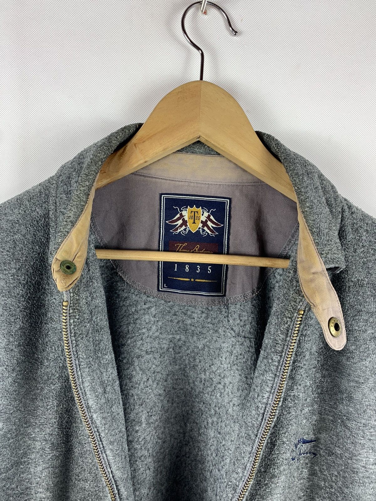 Burberry Rare!!! Vintage Thomas Burberry Zipper Sweater Size US L / EU 52-54 / 3 - 8 Thumbnail
