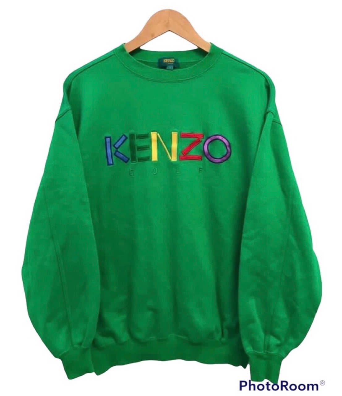 Designer × Kenneth Cole Kenzo Golf Big Logo Spell Out MultiColour Sweatshirt Size US M / EU 48-50 / 2 - 1 Thumbnail