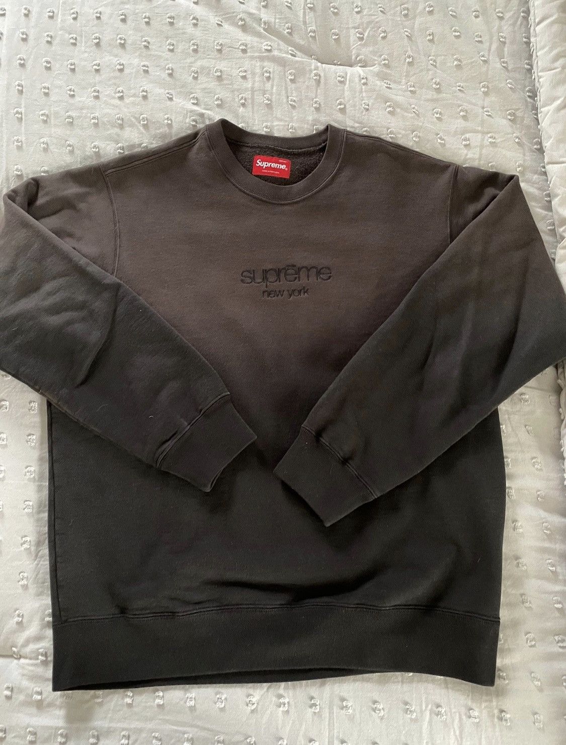 Supreme dipped dye crew neck