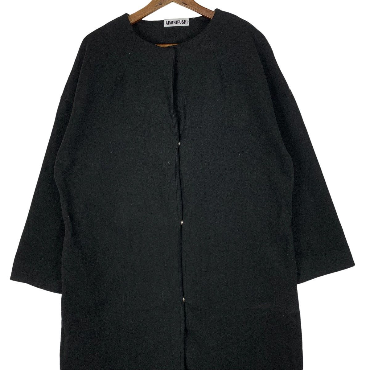Japanese Brand Vintage Aiminifushi Wool Long Coat Jacket Size US L / EU 52-54 / 3 - 2 Thumbnail