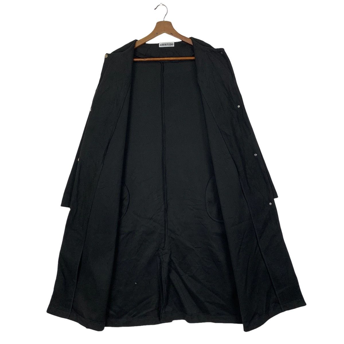 Japanese Brand Vintage Aiminifushi Wool Long Coat Jacket Size US L / EU 52-54 / 3 - 5 Thumbnail