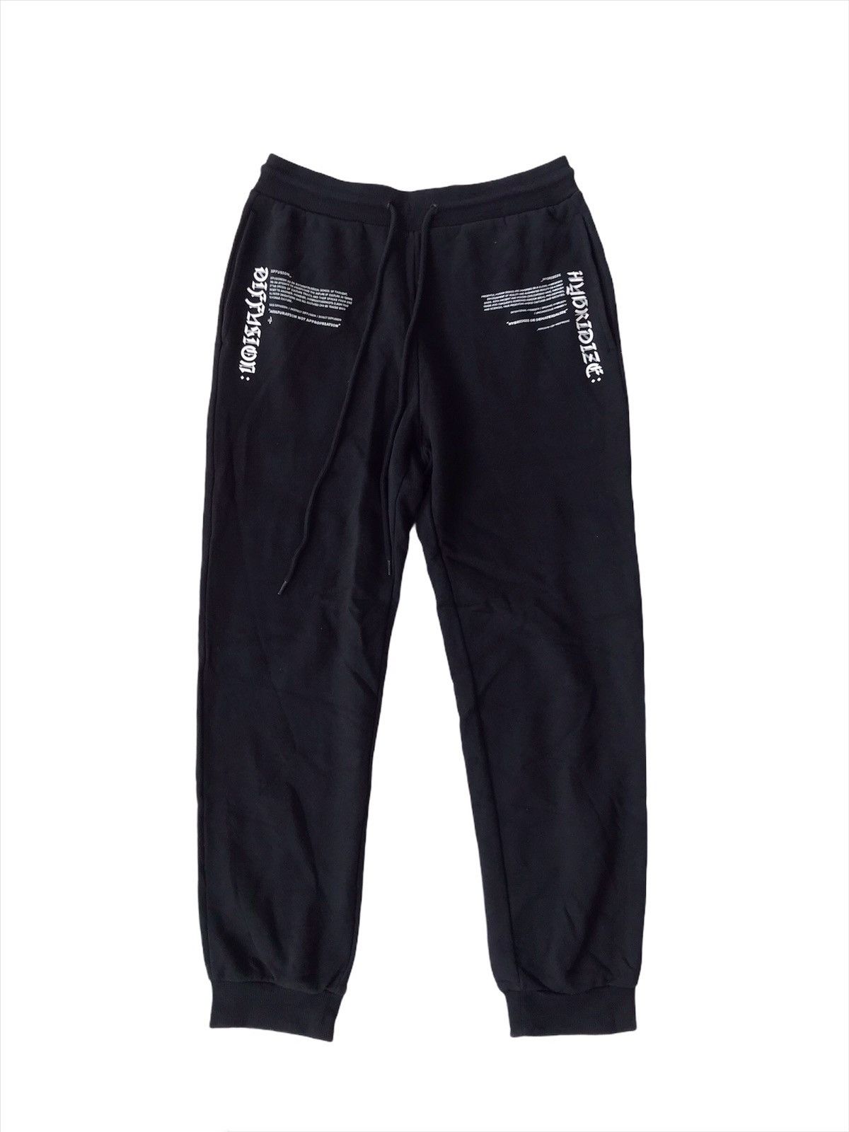 GU Japanese Brand Hybridize Spellout Jogger Pant Size US 32 / EU 48 - 2 Thumbnail