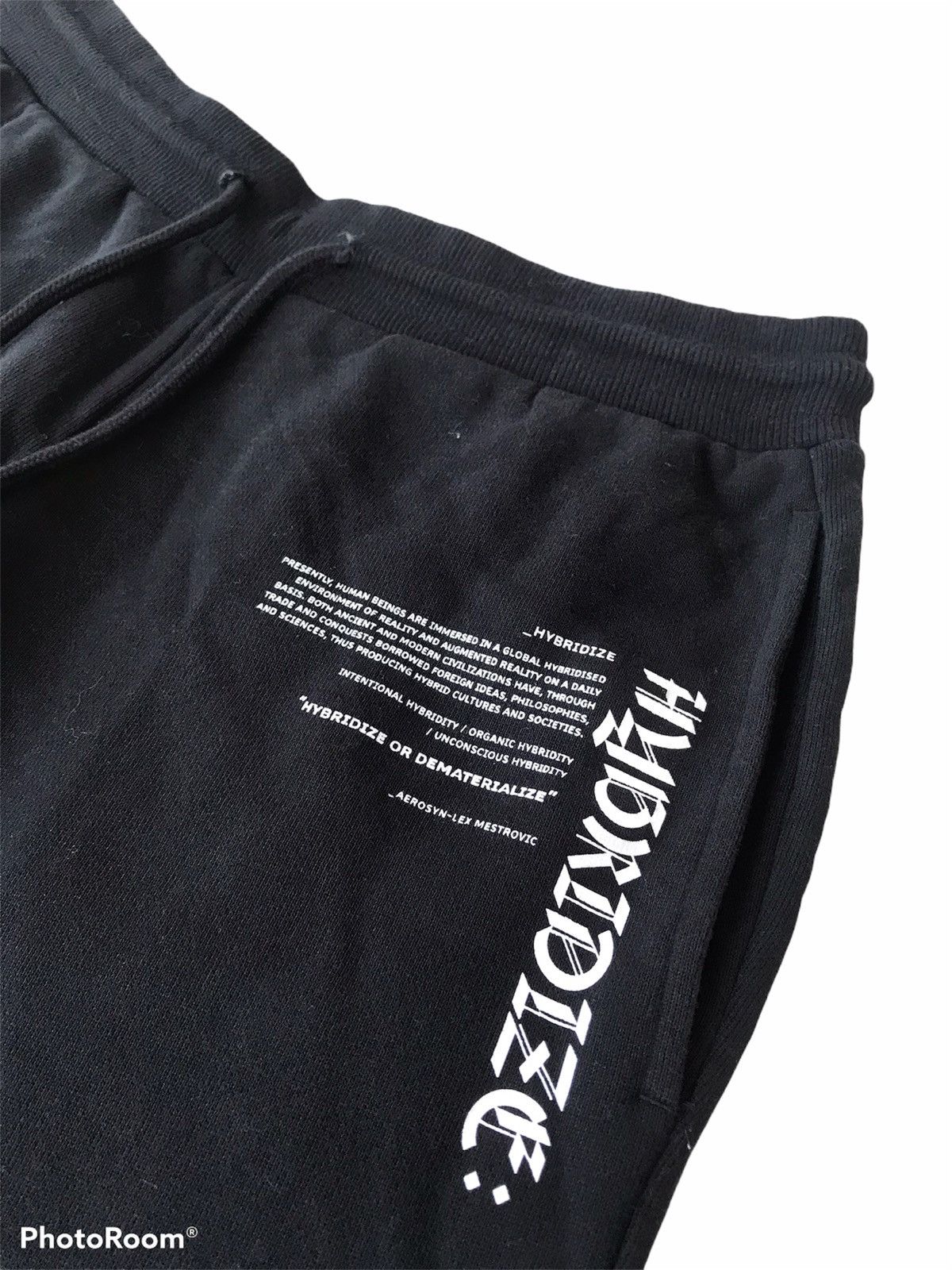 GU Japanese Brand Hybridize Spellout Jogger Pant Size US 32 / EU 48 - 4 Thumbnail