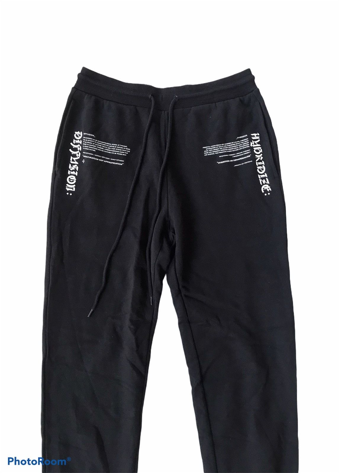 GU Japanese Brand Hybridize Spellout Jogger Pant Size US 32 / EU 48 - 3 Thumbnail