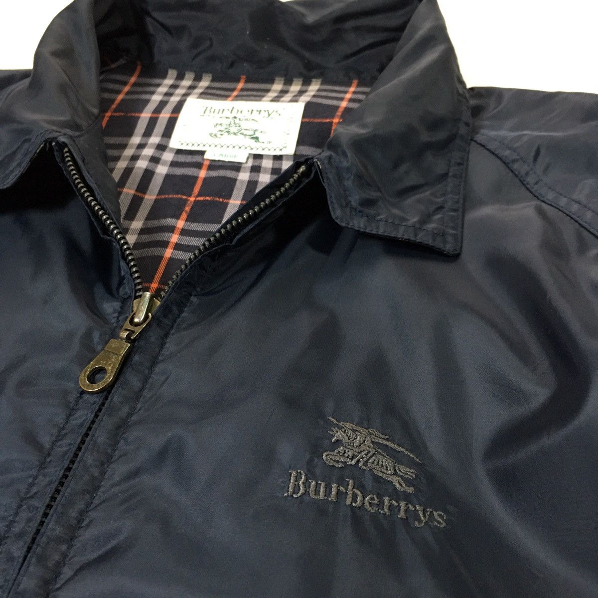Burberry × Burberry Prorsum × Vintage Vintage Burberrys Nova Check Lining Zipper Light Jacket Size US L / EU 52-54 / 3 - 12 Thumbnail