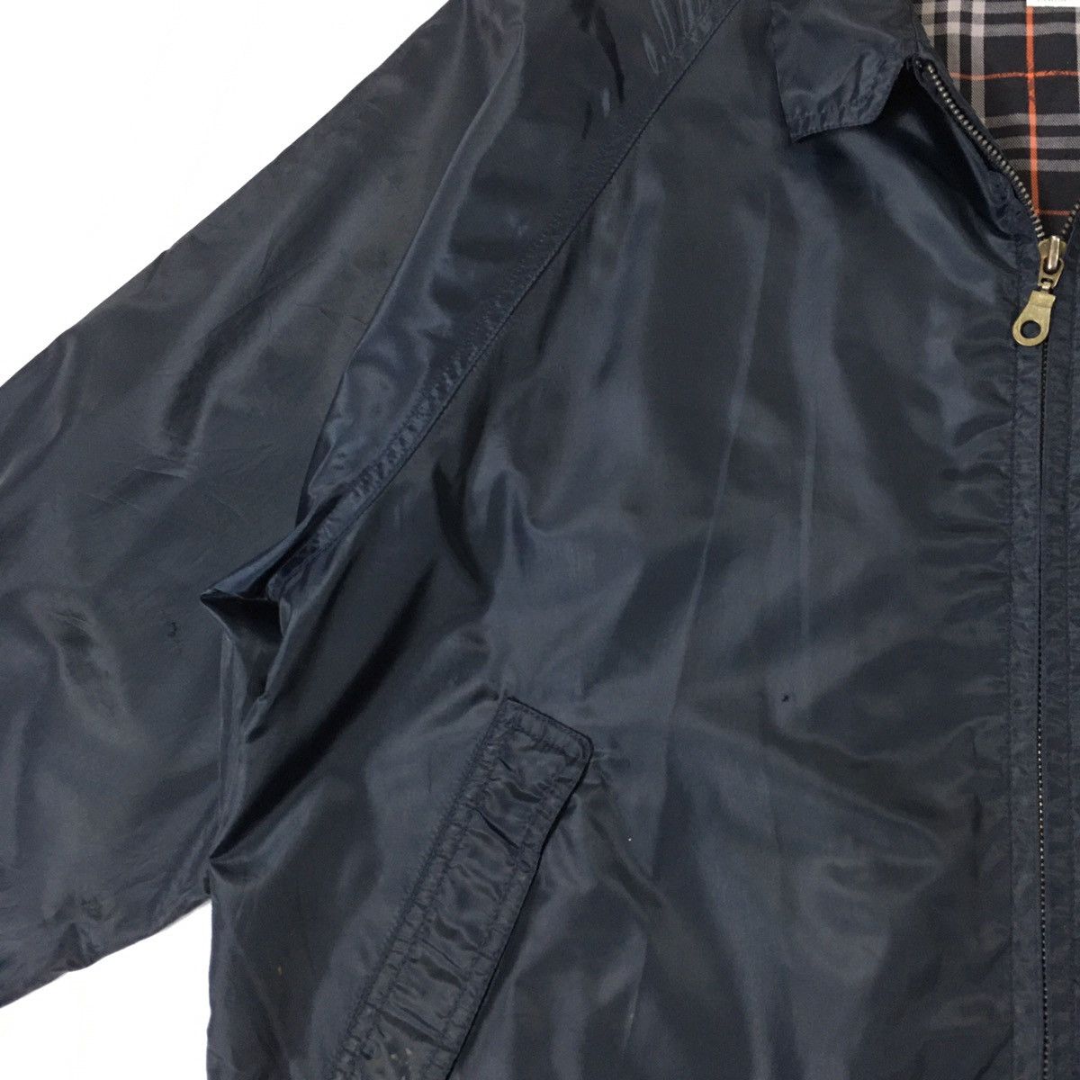 Burberry × Burberry Prorsum × Vintage Vintage Burberrys Nova Check Lining Zipper Light Jacket Size US L / EU 52-54 / 3 - 8 Thumbnail