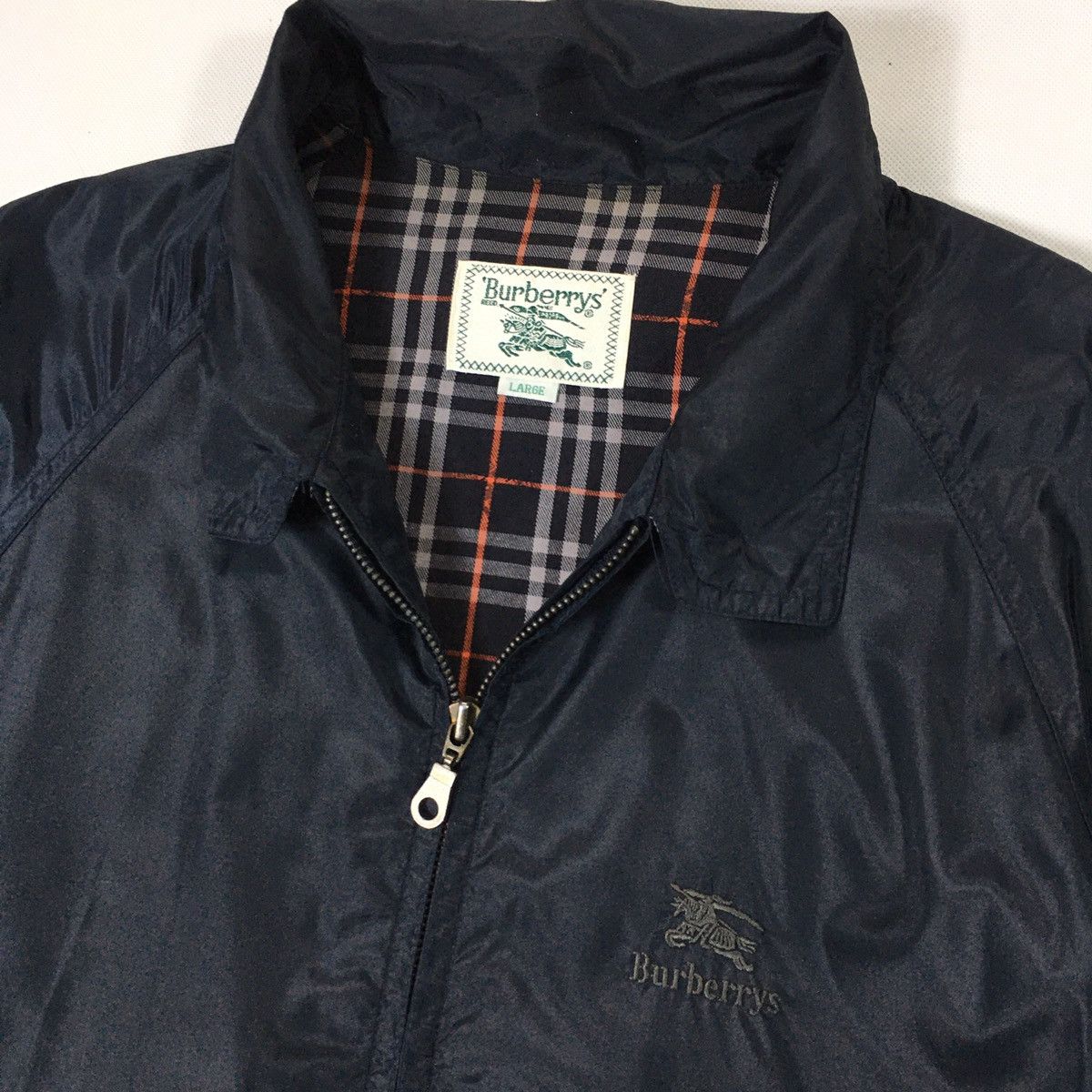 Burberry × Burberry Prorsum × Vintage Vintage Burberrys Nova Check Lining Zipper Light Jacket Size US L / EU 52-54 / 3 - 1 Thumbnail