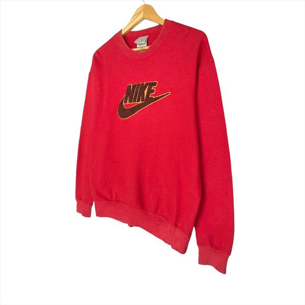 Nike Vintage Nike Red Crewneck Nike Jumper Nike Sweatshirt Grailed