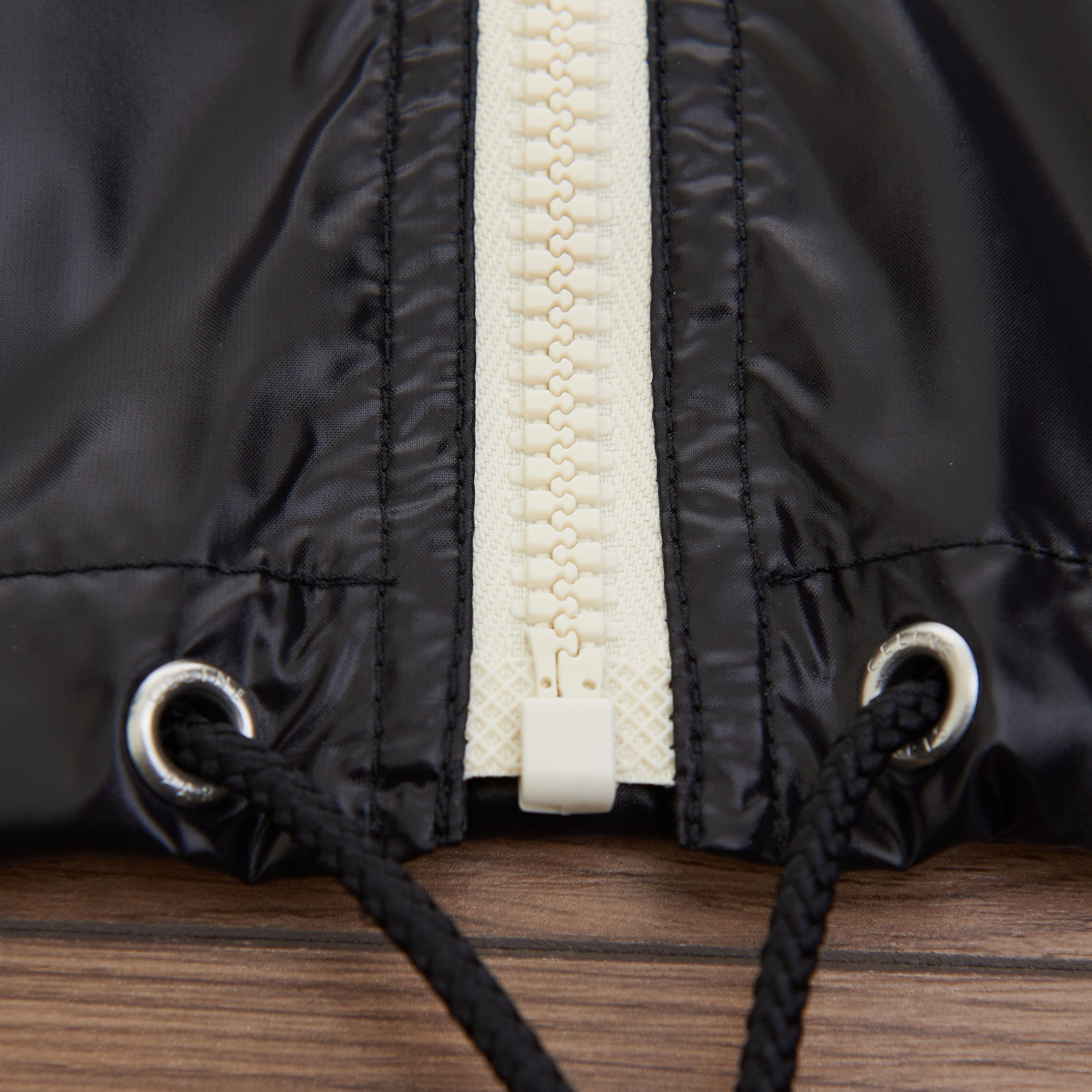 Celine Loose Cut Jacket With Zebra Look & Nylon Coating Size US M / EU 48-50 / 2 - 18 Thumbnail