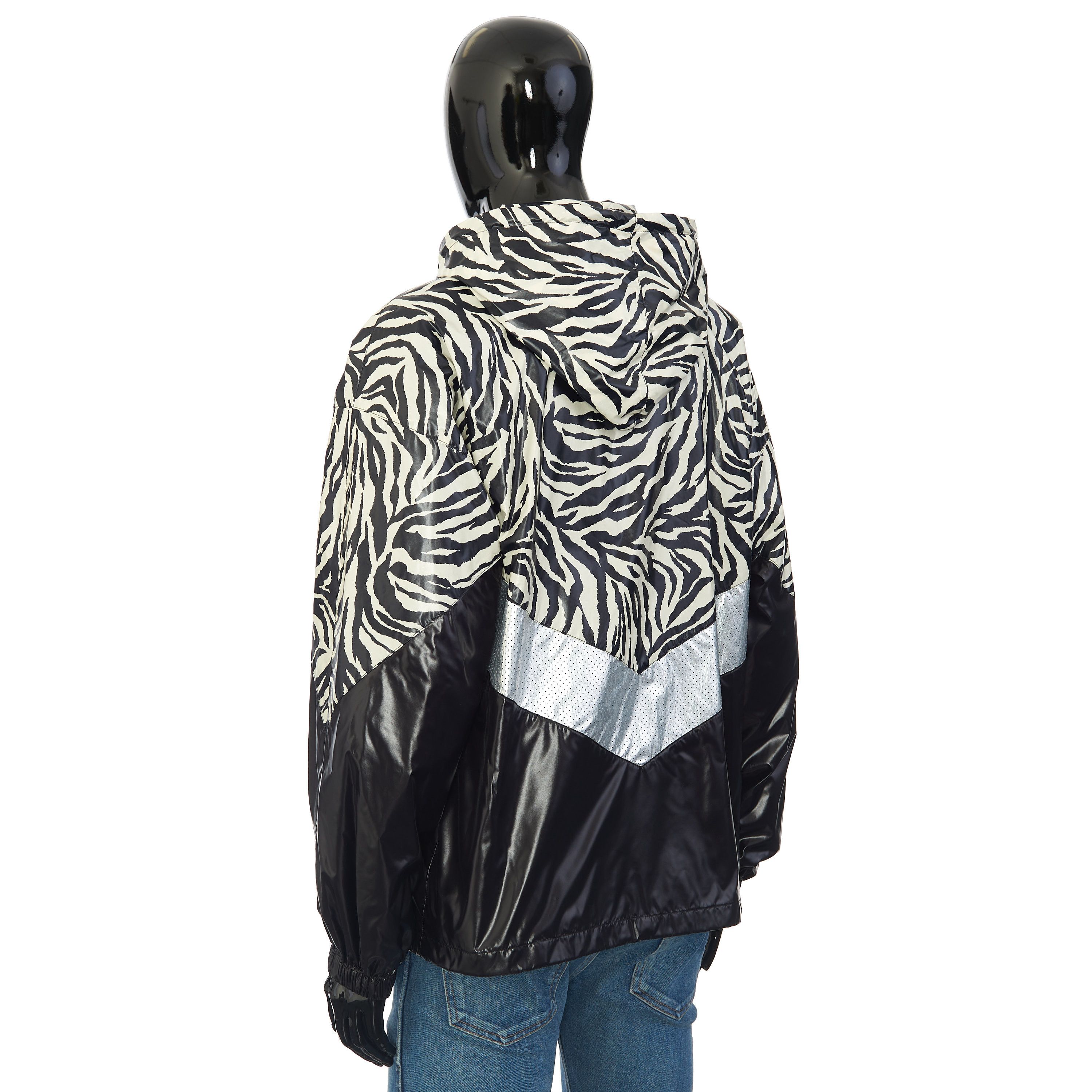Celine Loose Cut Jacket With Zebra Look & Nylon Coating Size US M / EU 48-50 / 2 - 11 Thumbnail