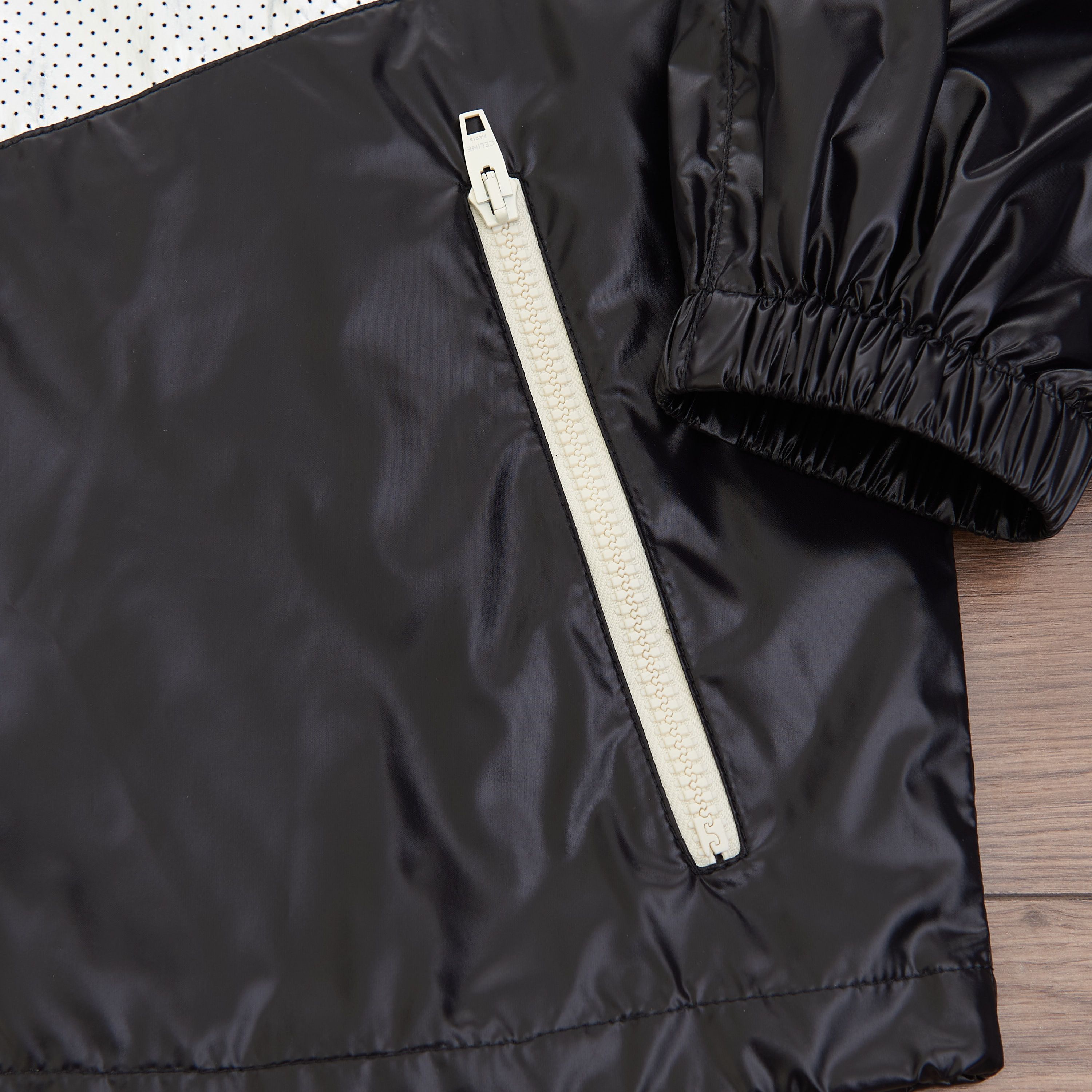 Celine Loose Cut Jacket With Zebra Look & Nylon Coating Size US M / EU 48-50 / 2 - 17 Thumbnail