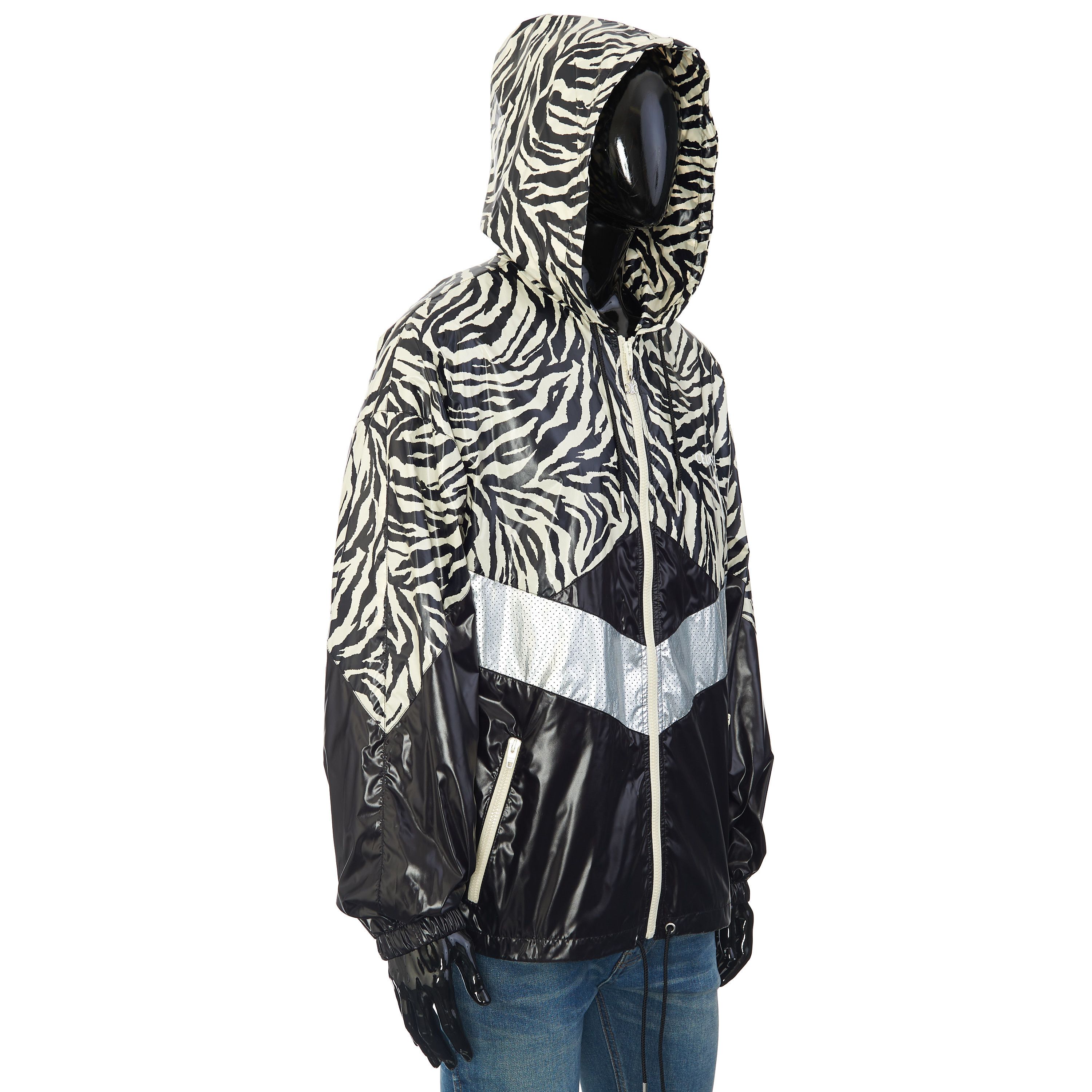 Celine Loose Cut Jacket With Zebra Look & Nylon Coating Size US M / EU 48-50 / 2 - 3 Thumbnail