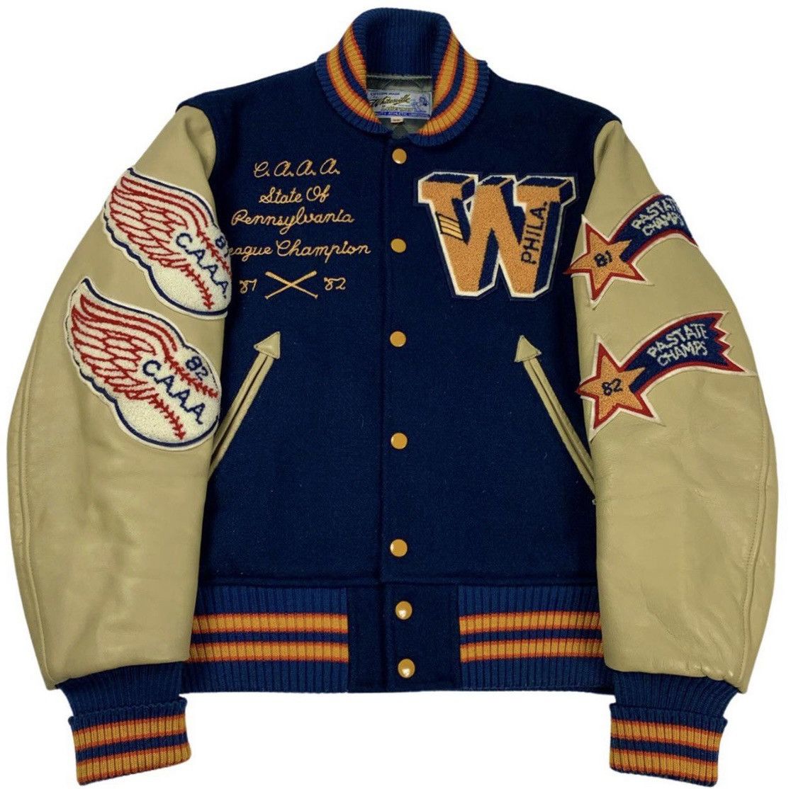 Whitesville Whitesville Varsity Jacket 1981 Philadelphia Baseball Champs Size US M / EU 48-50 / 2 - 1 Thumbnail