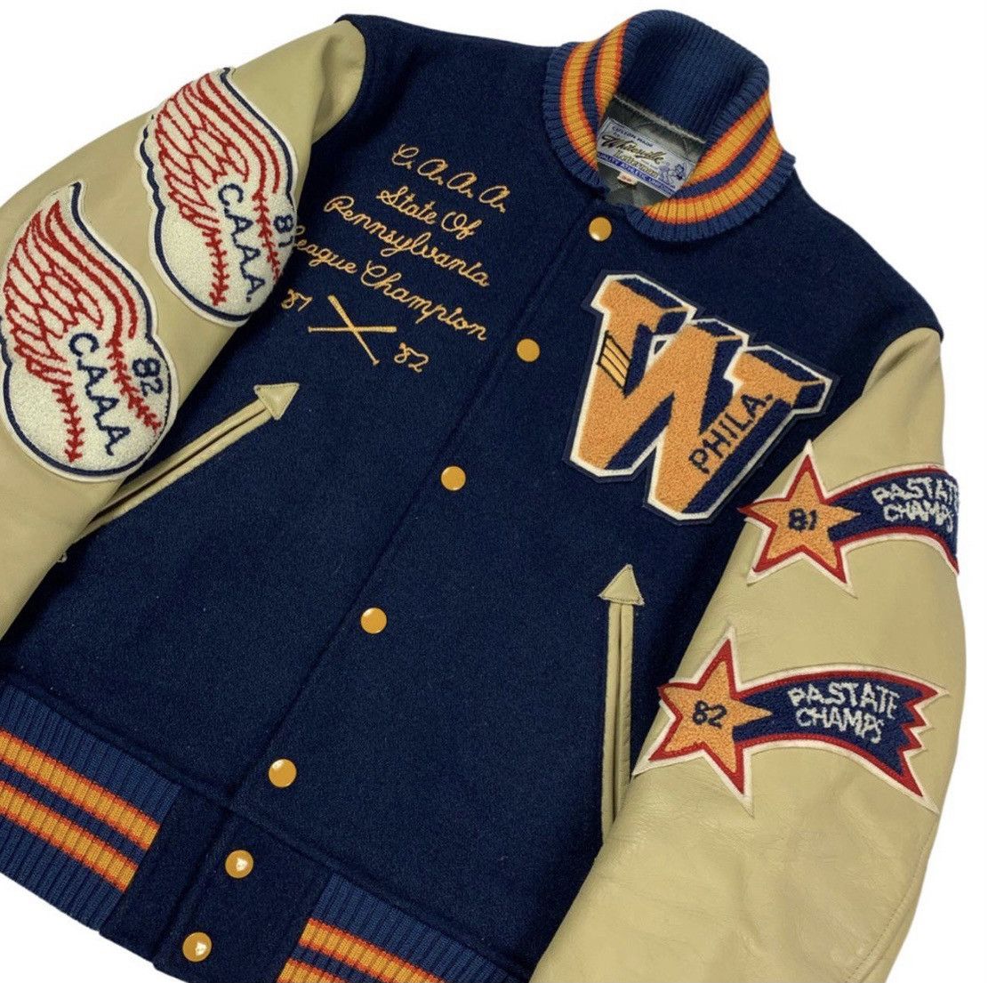 Whitesville Whitesville Varsity Jacket 1981 Philadelphia Baseball Champs Size US M / EU 48-50 / 2 - 3 Thumbnail