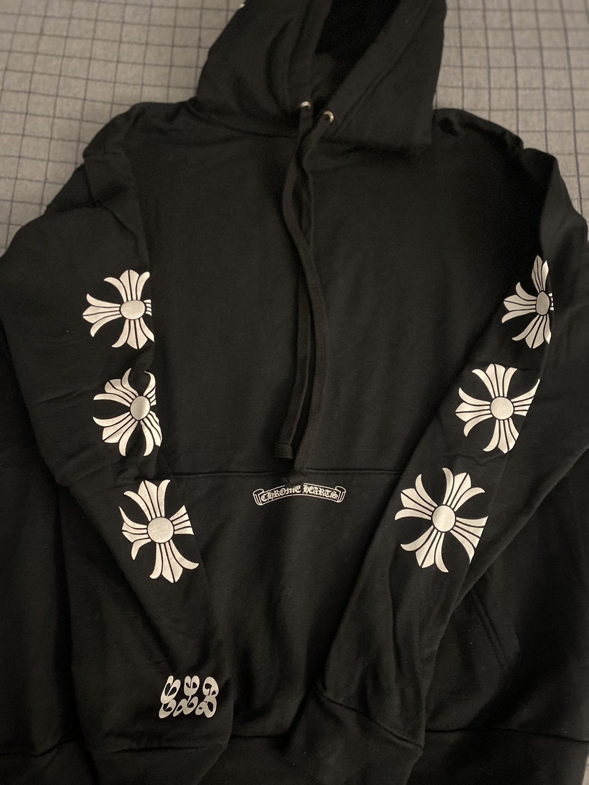 Sweat à Capuche Chrome Hearts X Drake Certified Loverboy Bleu - Taille S, Coton, Occasion Très Bon état