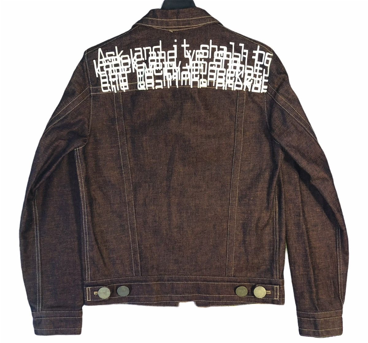 Beauty Beast Beauty:Beast 1998 Orange Denim Poem Jacket