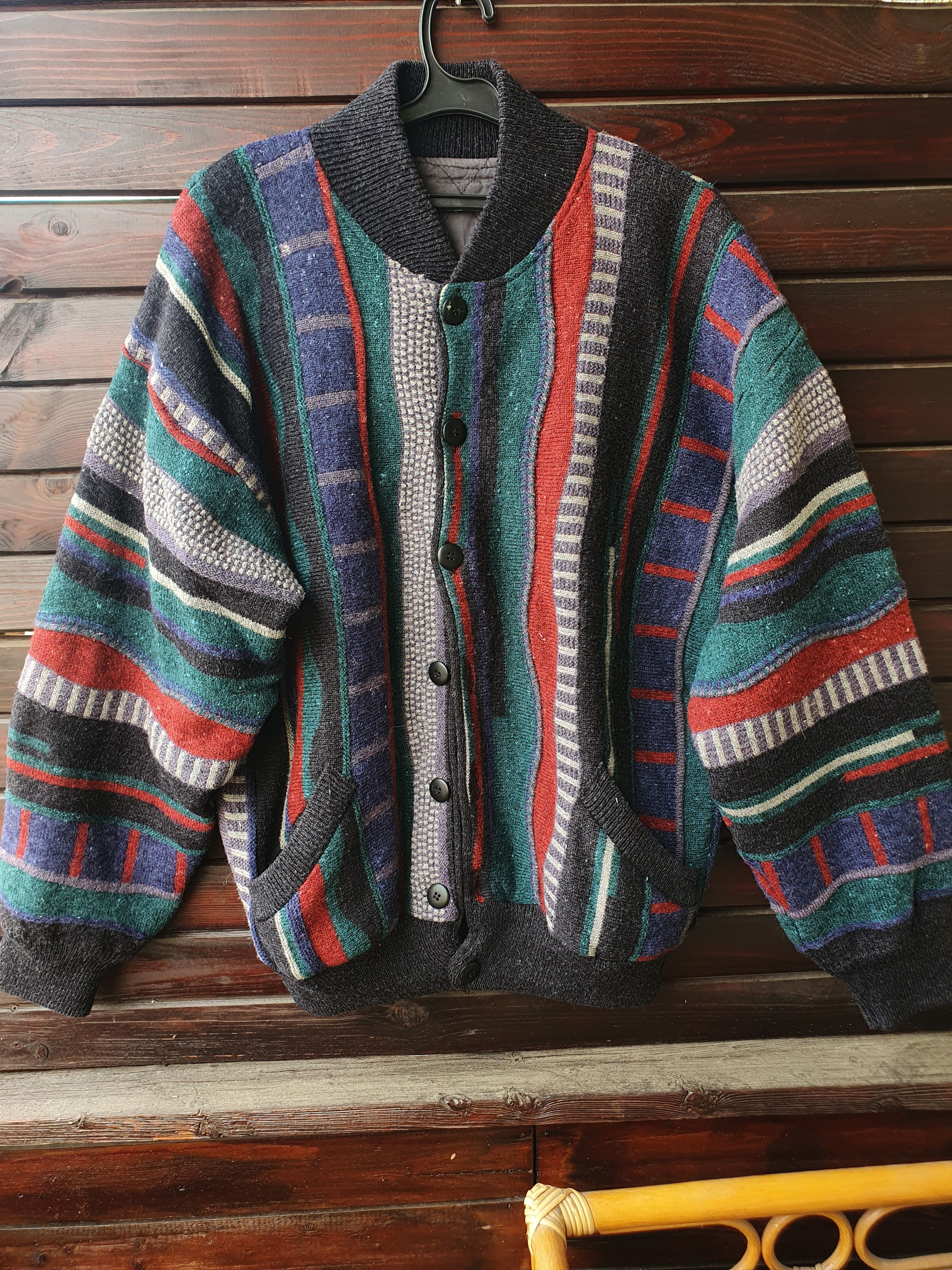 Other Coogie-ask quilted SWAG cardigan,sz L Size US L / EU 52-54 / 3 - 2 Thumbnail