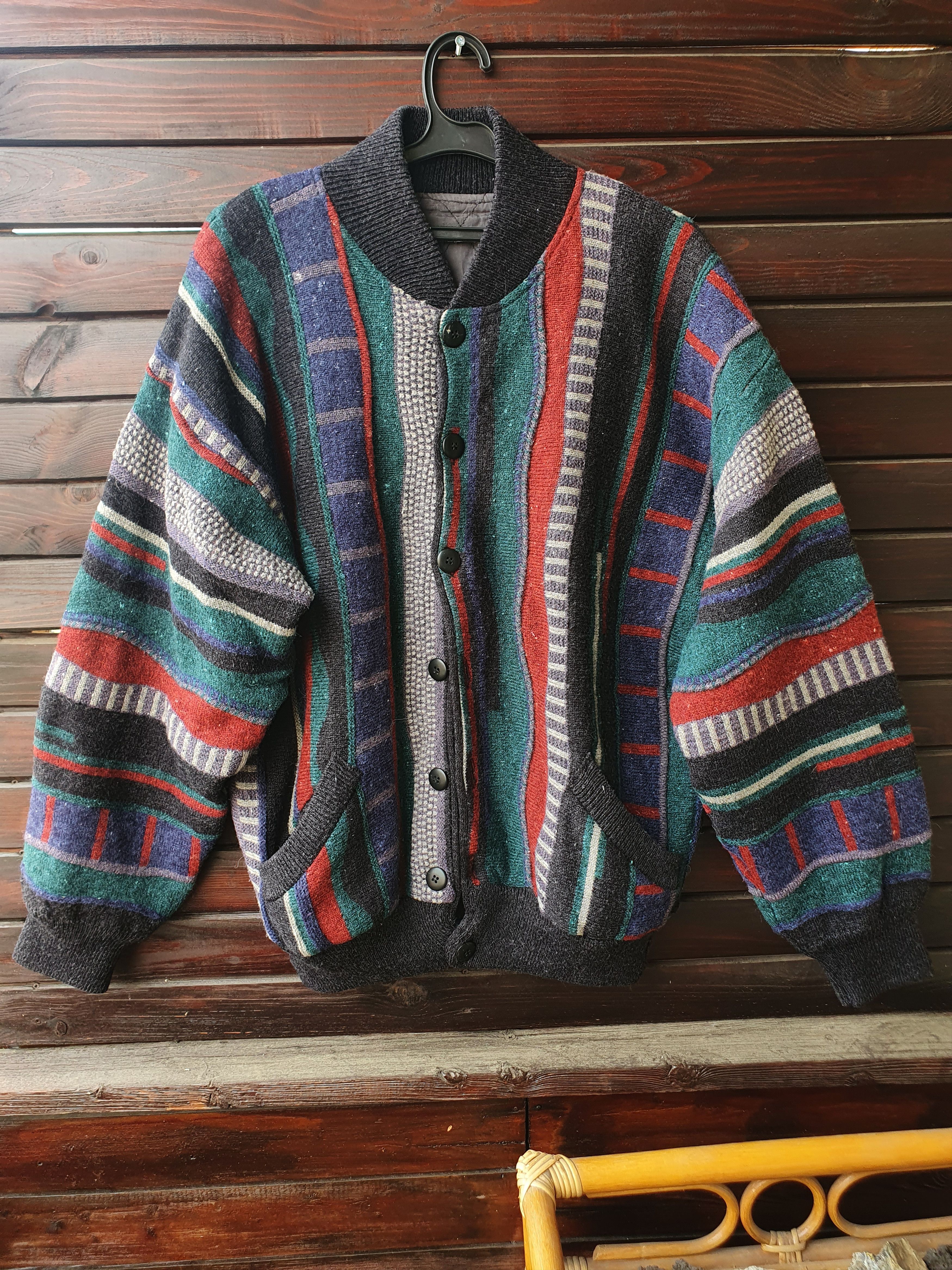 Other Coogie-ask quilted SWAG cardigan,sz L Size US L / EU 52-54 / 3 - 1 Thumbnail