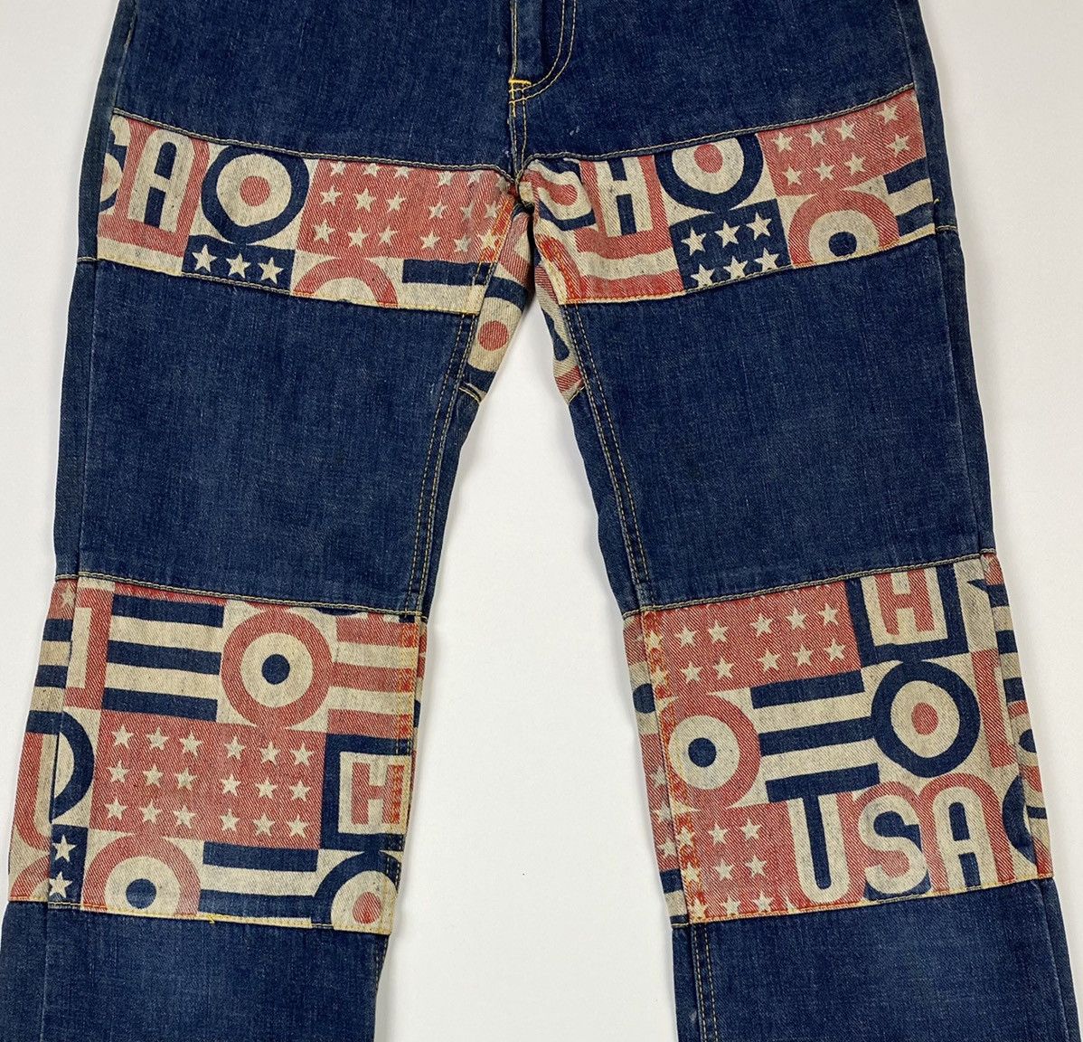 Hysteric Glamour × Seditionaries × Vintage VERY RARE VINTAGE PATCHWORK HYSTERIC GLAMOUR JEANS Size US 30 / EU 46 - 2 Thumbnail