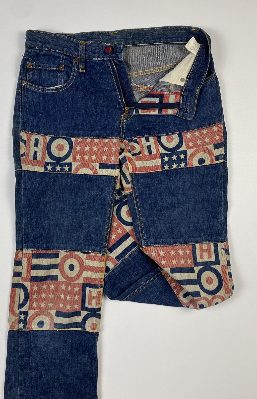 Hysteric Glamour × Seditionaries × Vintage VERY RARE VINTAGE PATCHWORK HYSTERIC GLAMOUR JEANS Size US 30 / EU 46 - 9 Thumbnail