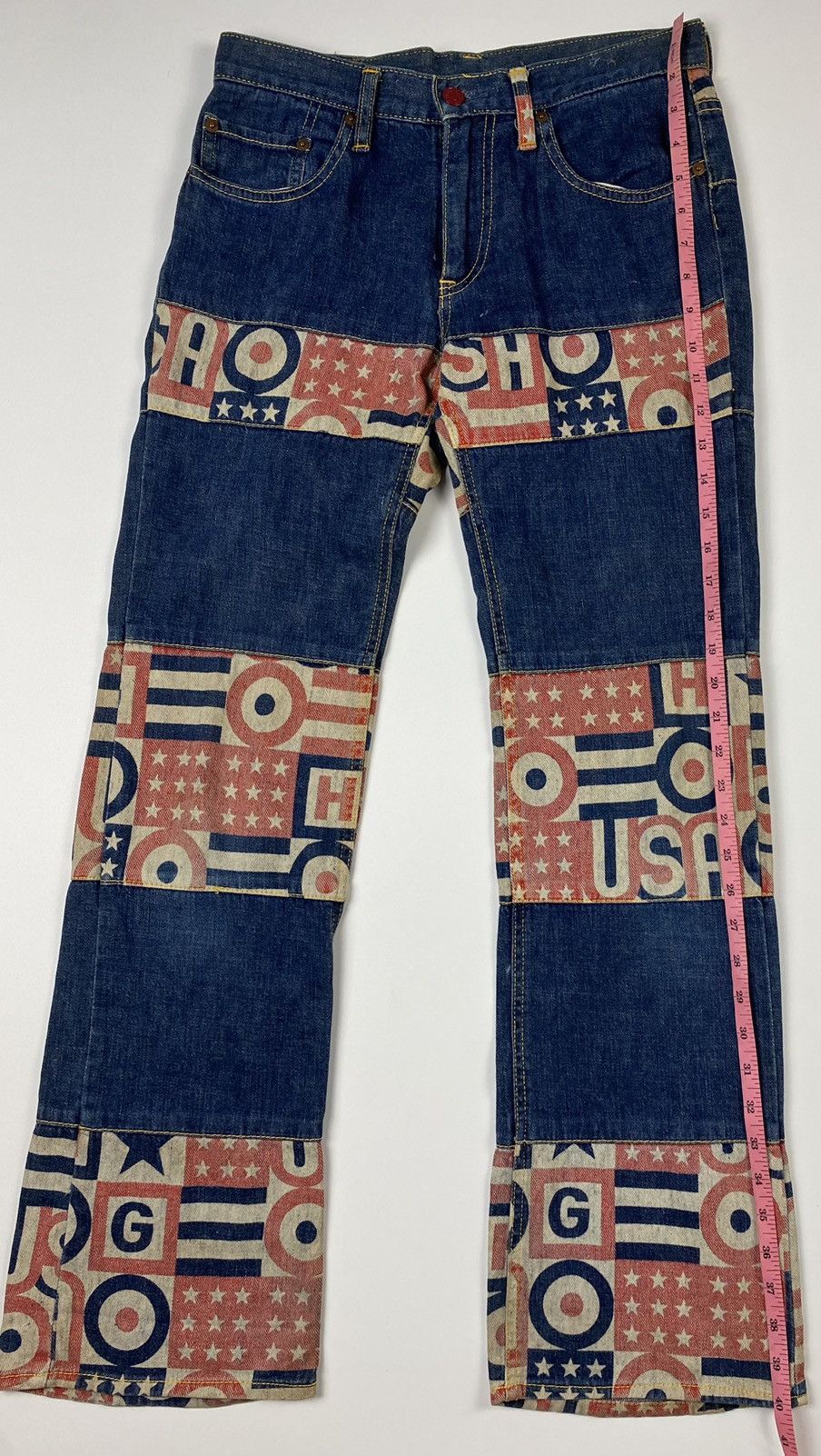 Hysteric Glamour × Seditionaries × Vintage VERY RARE VINTAGE PATCHWORK HYSTERIC GLAMOUR JEANS Size US 30 / EU 46 - 14 Thumbnail