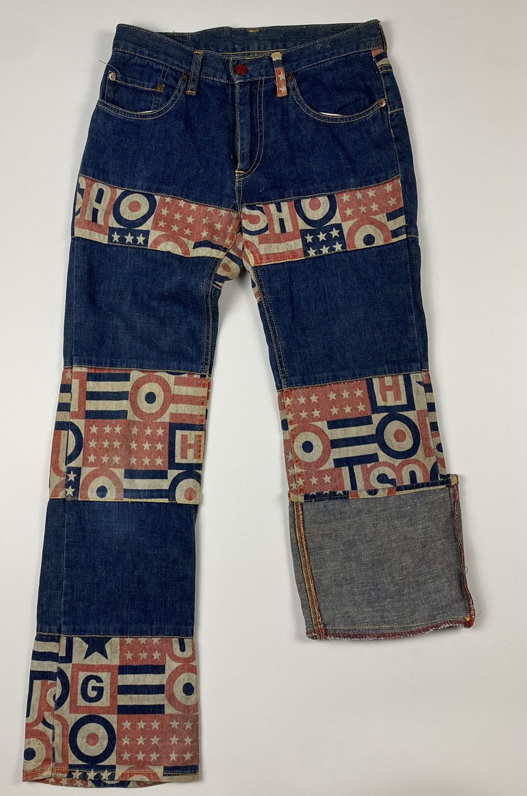 Hysteric Glamour × Seditionaries × Vintage VERY RARE VINTAGE PATCHWORK HYSTERIC GLAMOUR JEANS Size US 30 / EU 46 - 7 Thumbnail