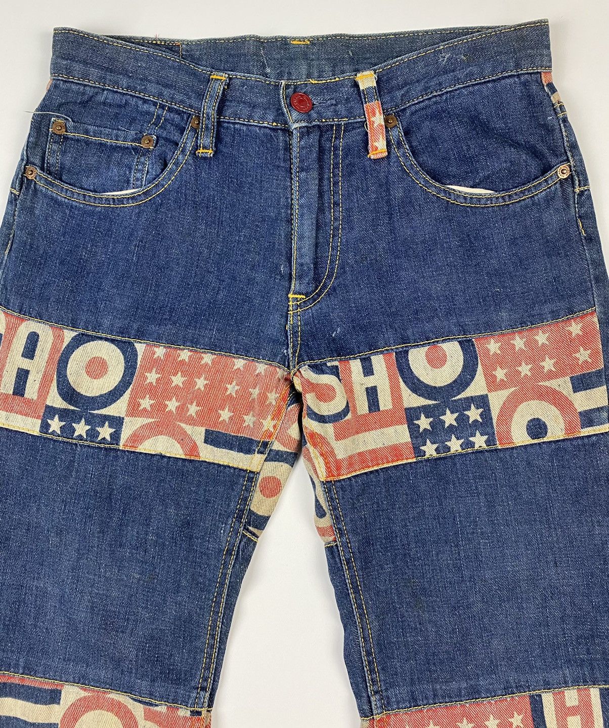 Hysteric Glamour × Seditionaries × Vintage VERY RARE VINTAGE PATCHWORK HYSTERIC GLAMOUR JEANS Size US 30 / EU 46 - 3 Thumbnail