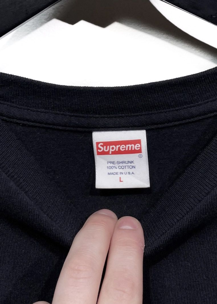 Supreme Supreme Black Layer Hands Print Embroidered T-shirt Size US L / EU 52-54 / 3 - 3 Thumbnail