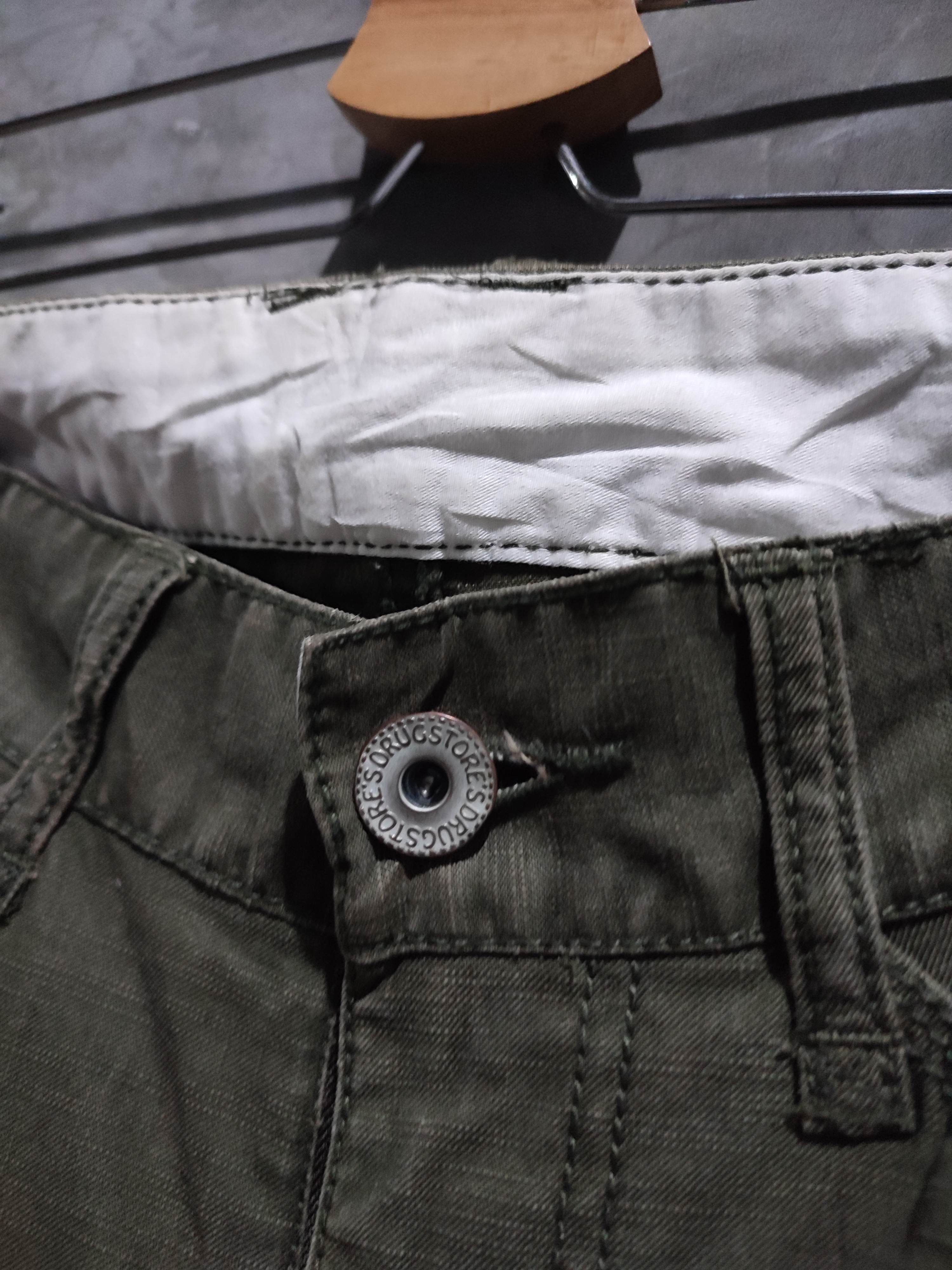 Japanese Brand 🔥Drug Store Olive Cargo Flared Pants Size US 33 - 5 Thumbnail